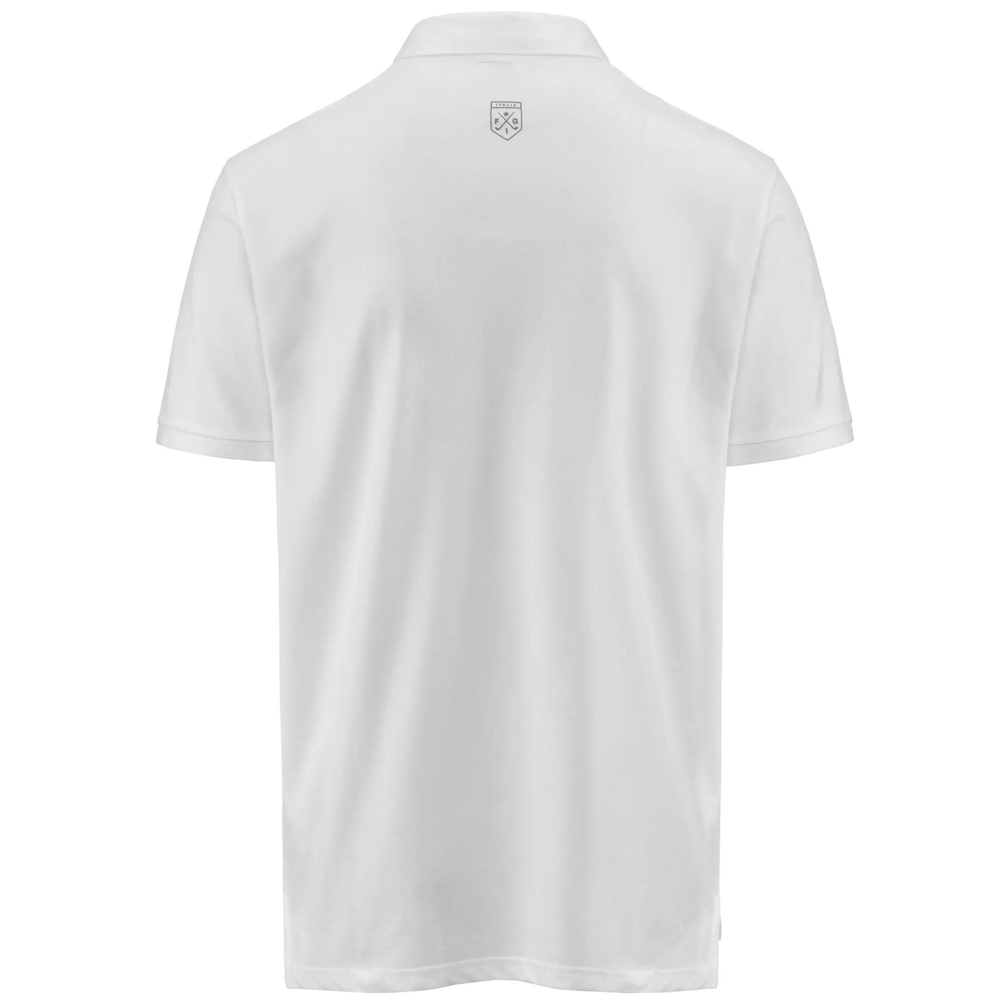 Polo da uomo in cotone bianco da golf 3/5