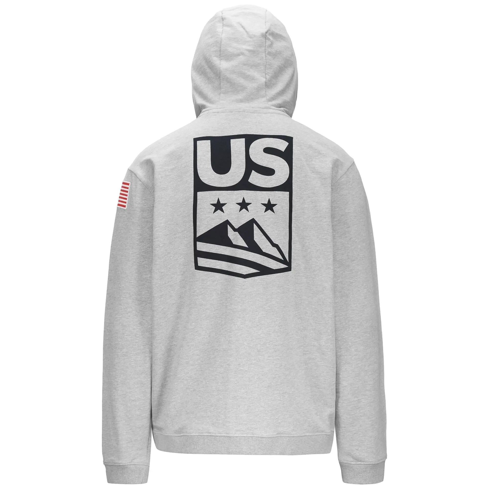 Sweat-shirt pour homme / femme gris pour ski 4/7