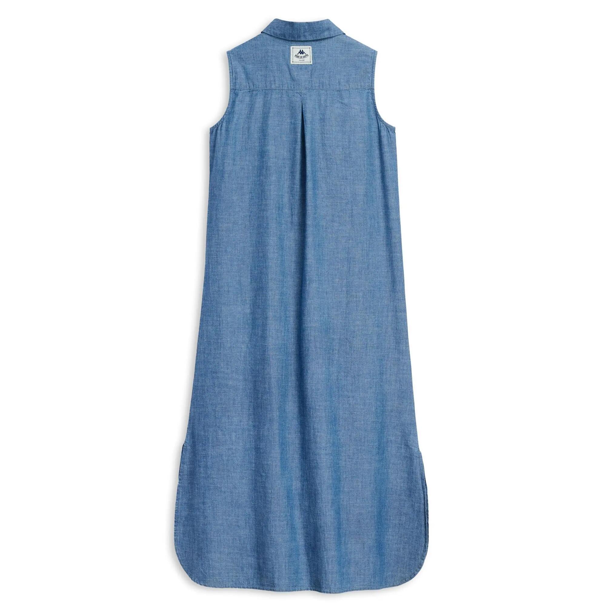 Vestito da donna in cotone blu da casual 2/3