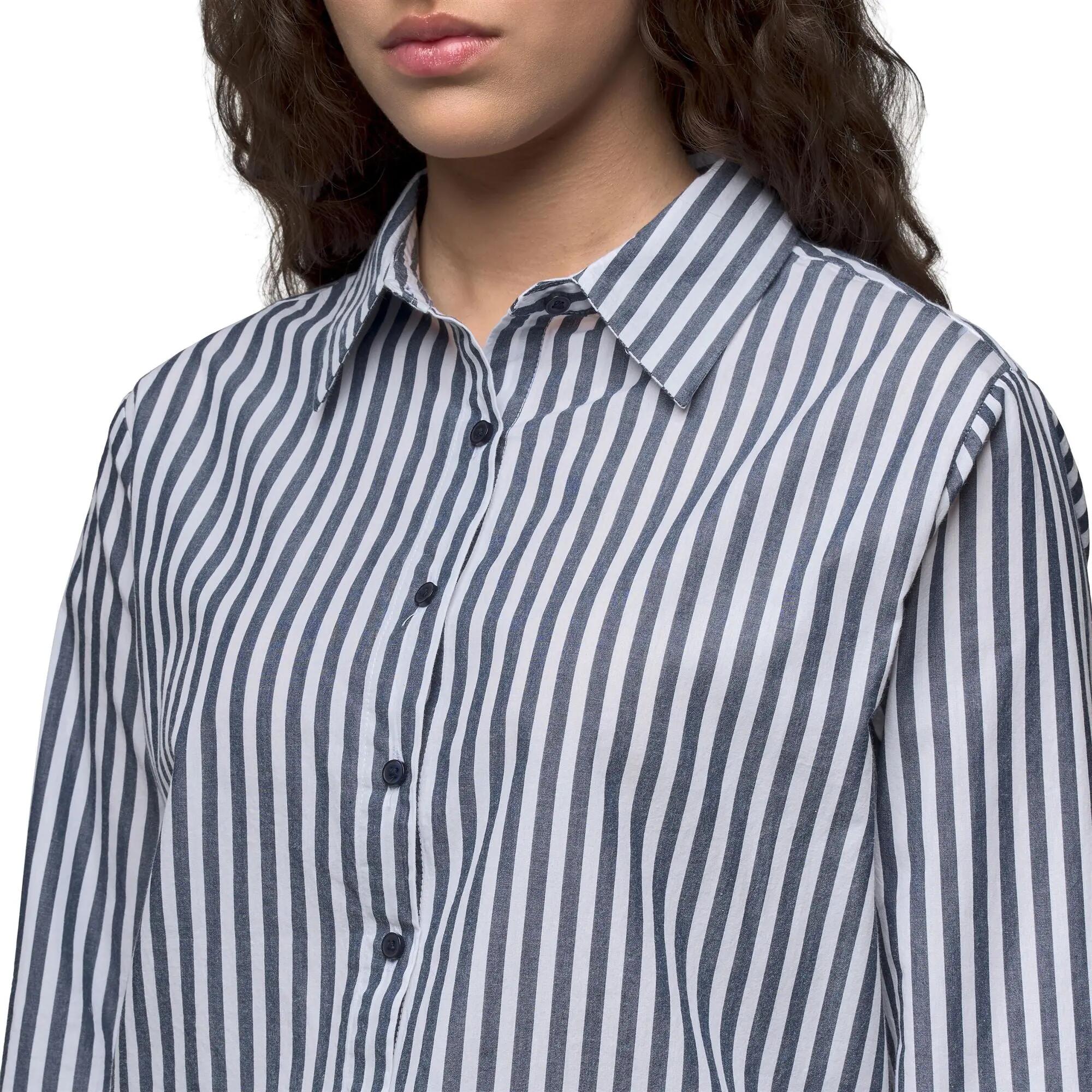 Camicia da donna in cotone blu da casual 6/6