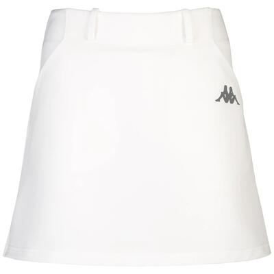 Gonna corta da donna in nylon bianco da golf