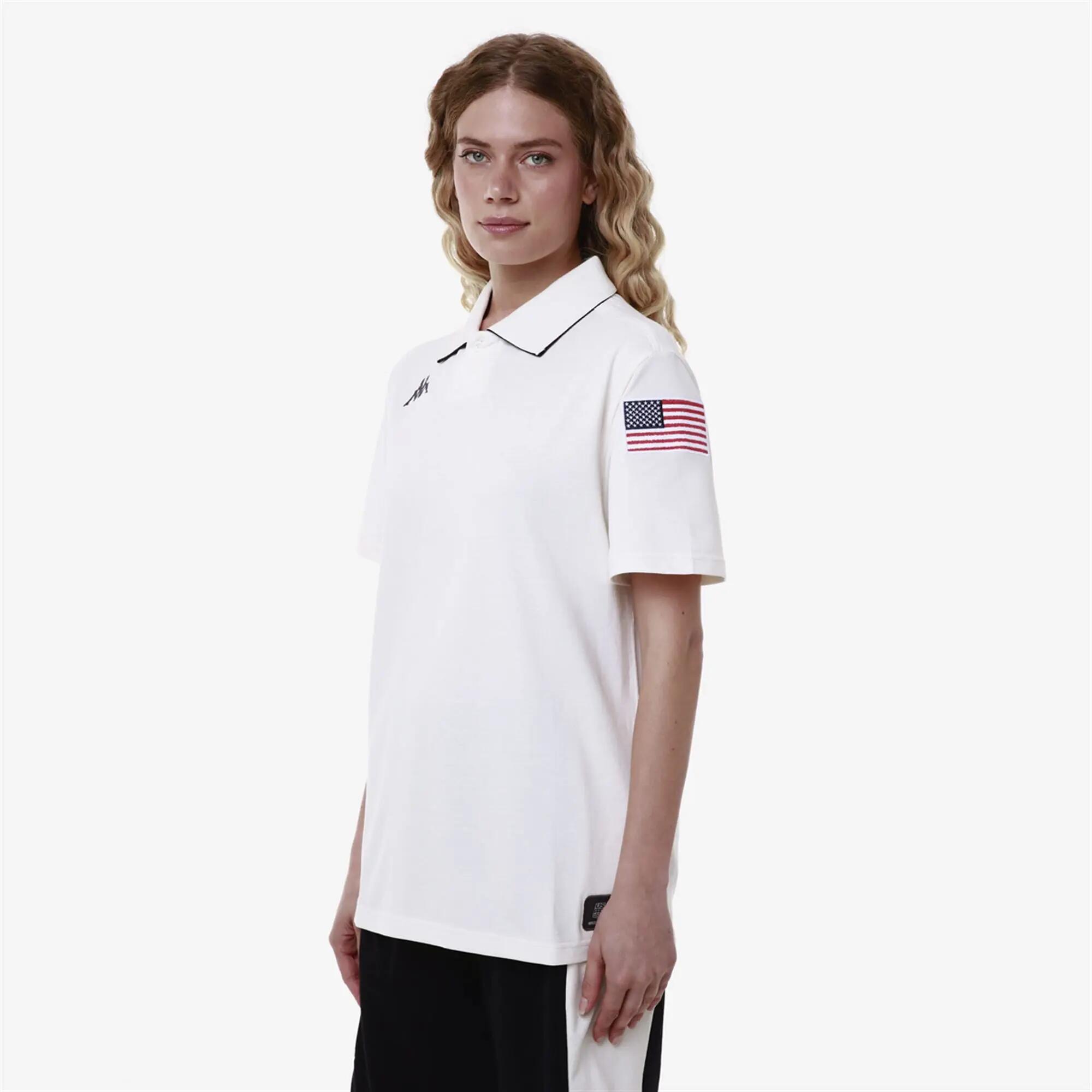 Polo pour homme / femme blanc pour ski 6/7