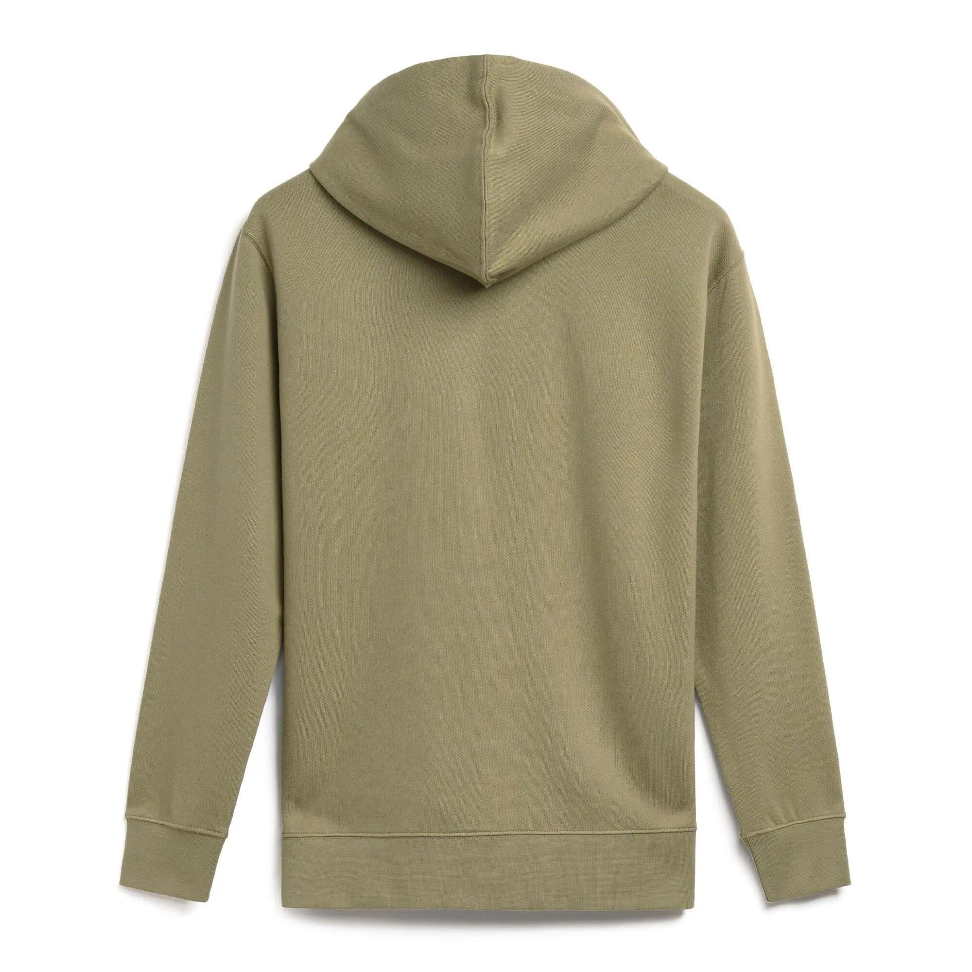 Sweat-shirt à capuche zippé pour homme vert pour lifestyle 2/3