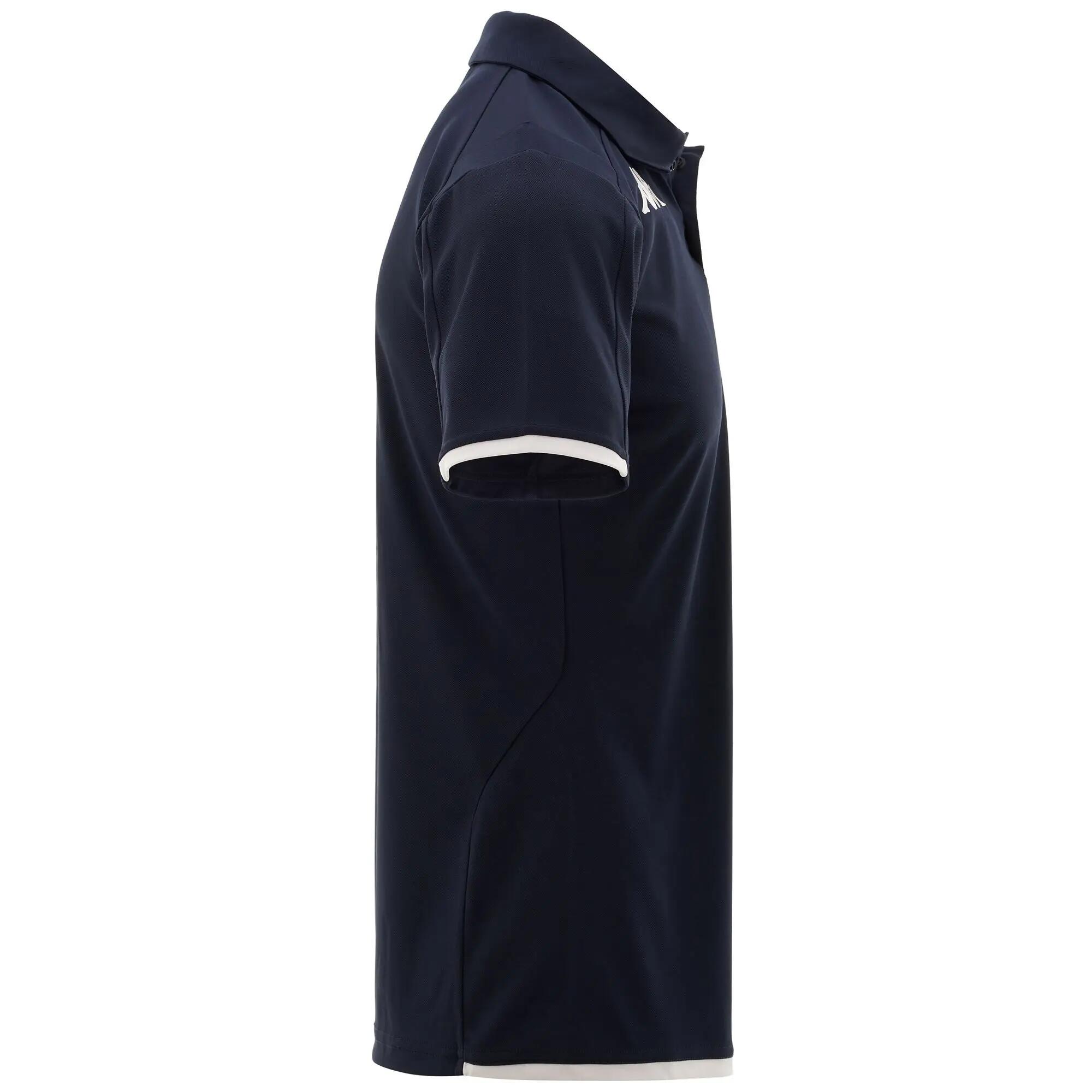 Polo da bambino in poliestere blu da golf 2/5