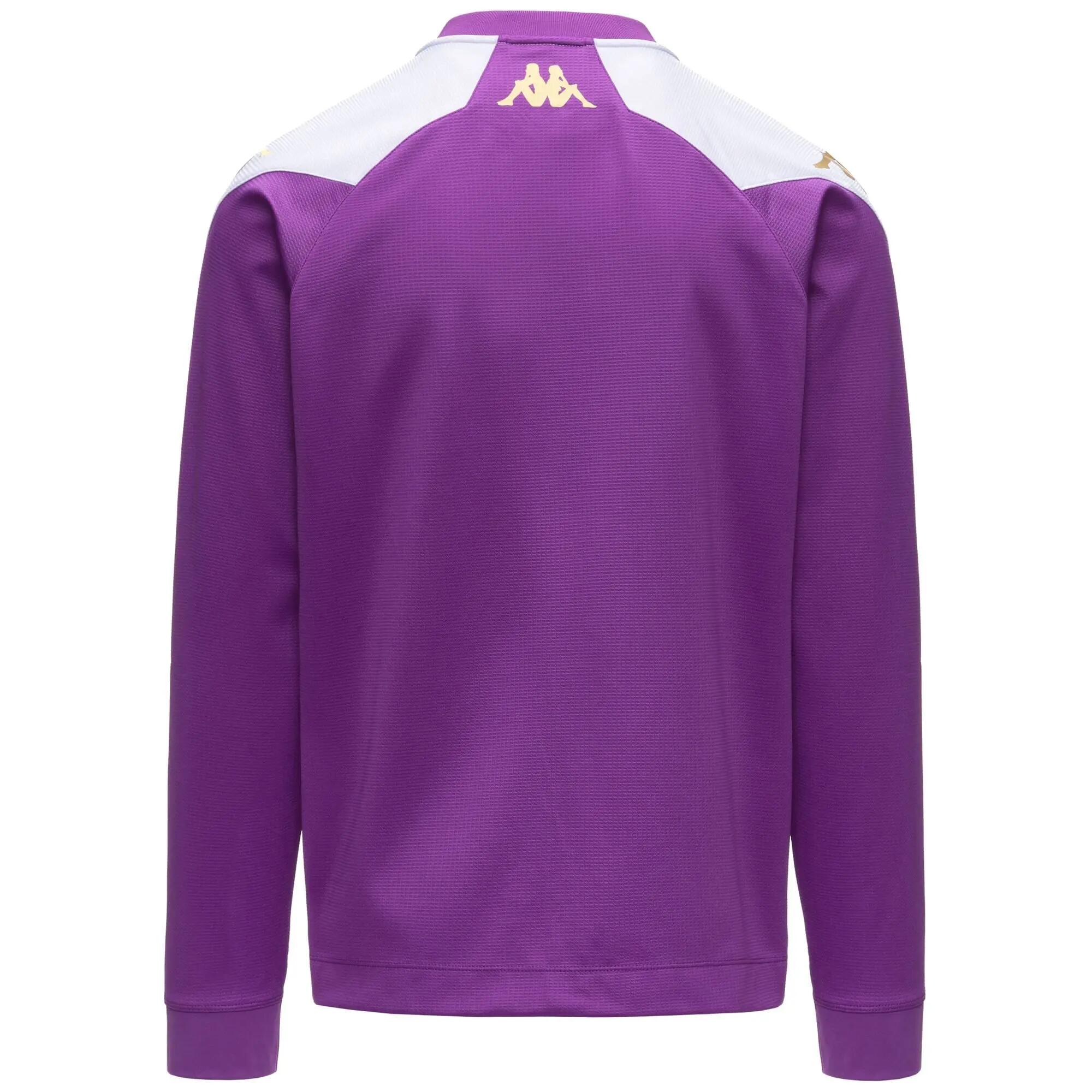 Sweat-shirt zippé pour garçon violet pour football 3/3