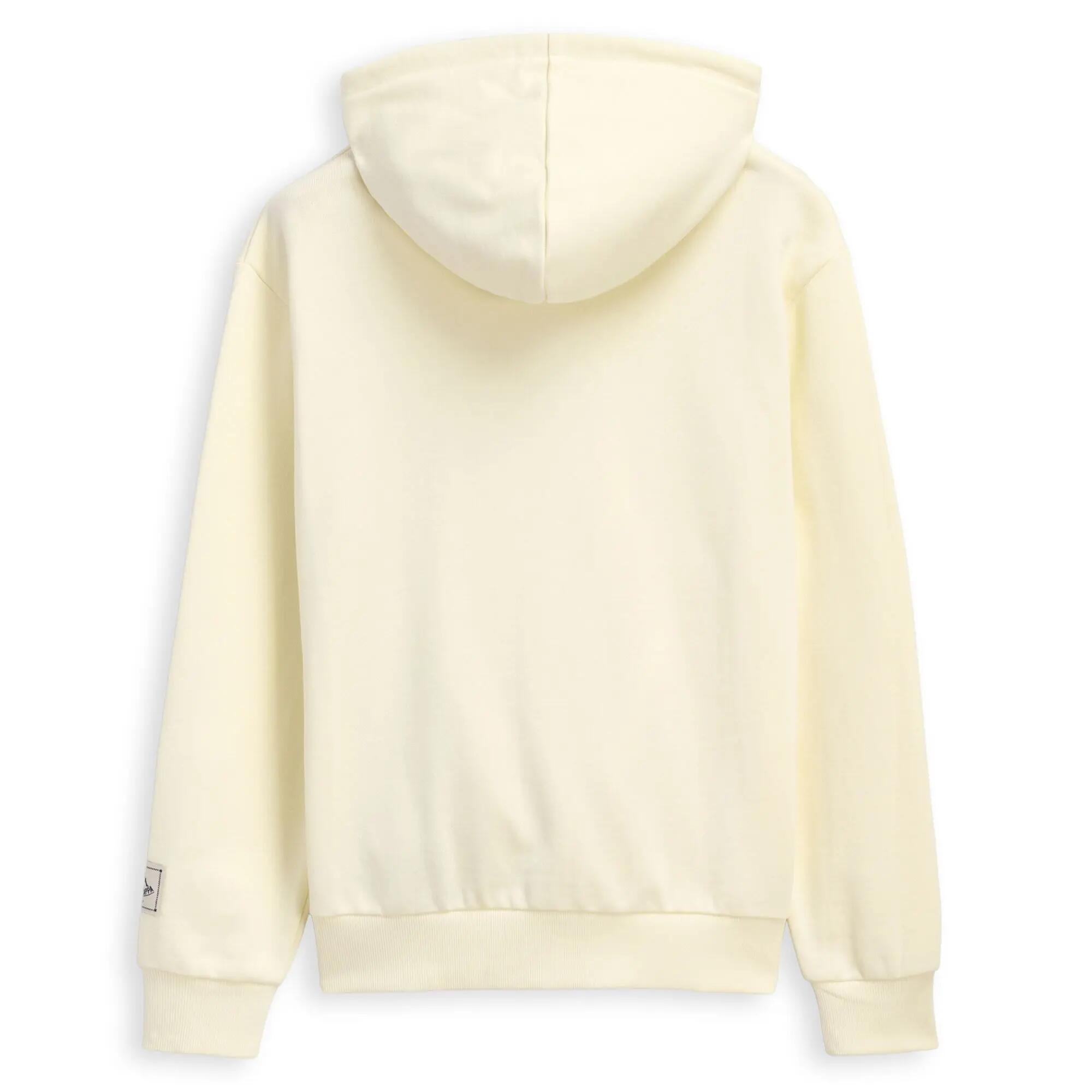 Felpa da donna in cotone beige da casual 2/6