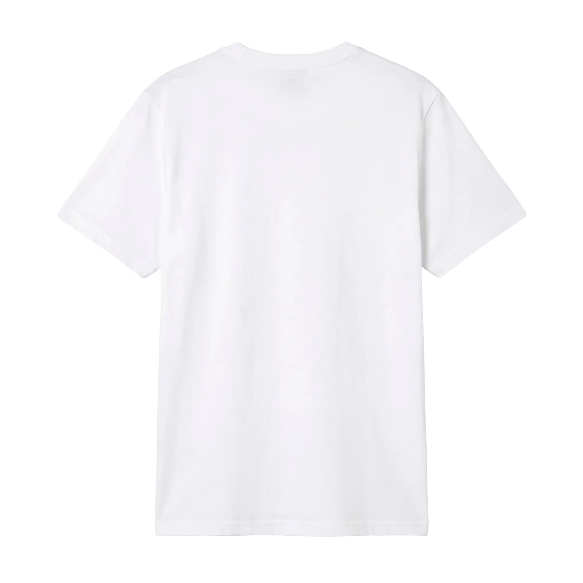 T-shirt da bambino in poliestere bianco da training 3/6