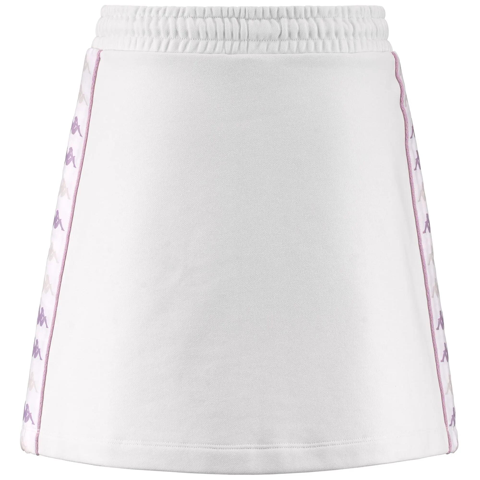 Gonna corta da donna in cotone grigio da streetwear sportivo 3/5