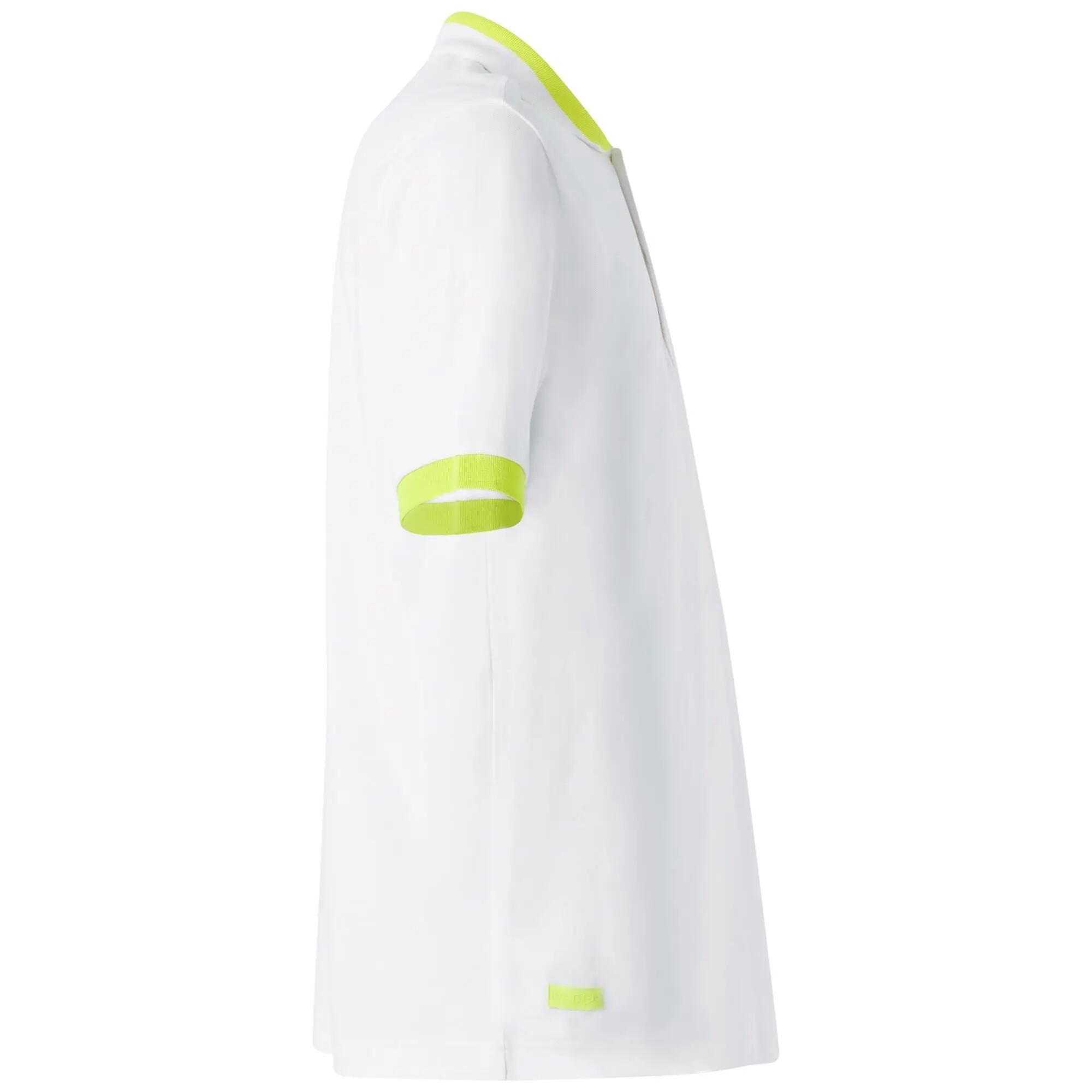 Polo da uomo in cotone bianco da sportivo 3/7