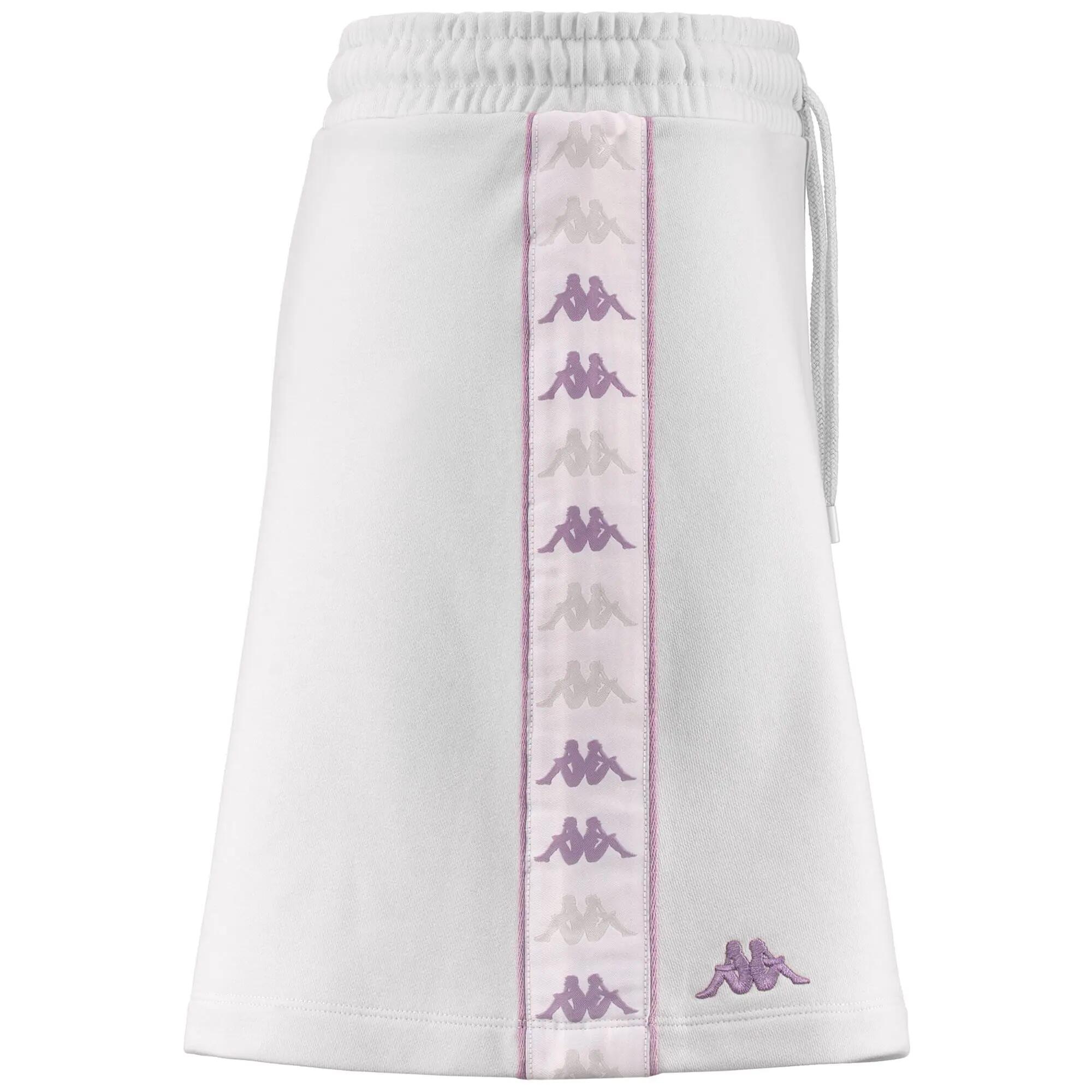 Gonna corta da donna in cotone grigio da streetwear sportivo 2/5