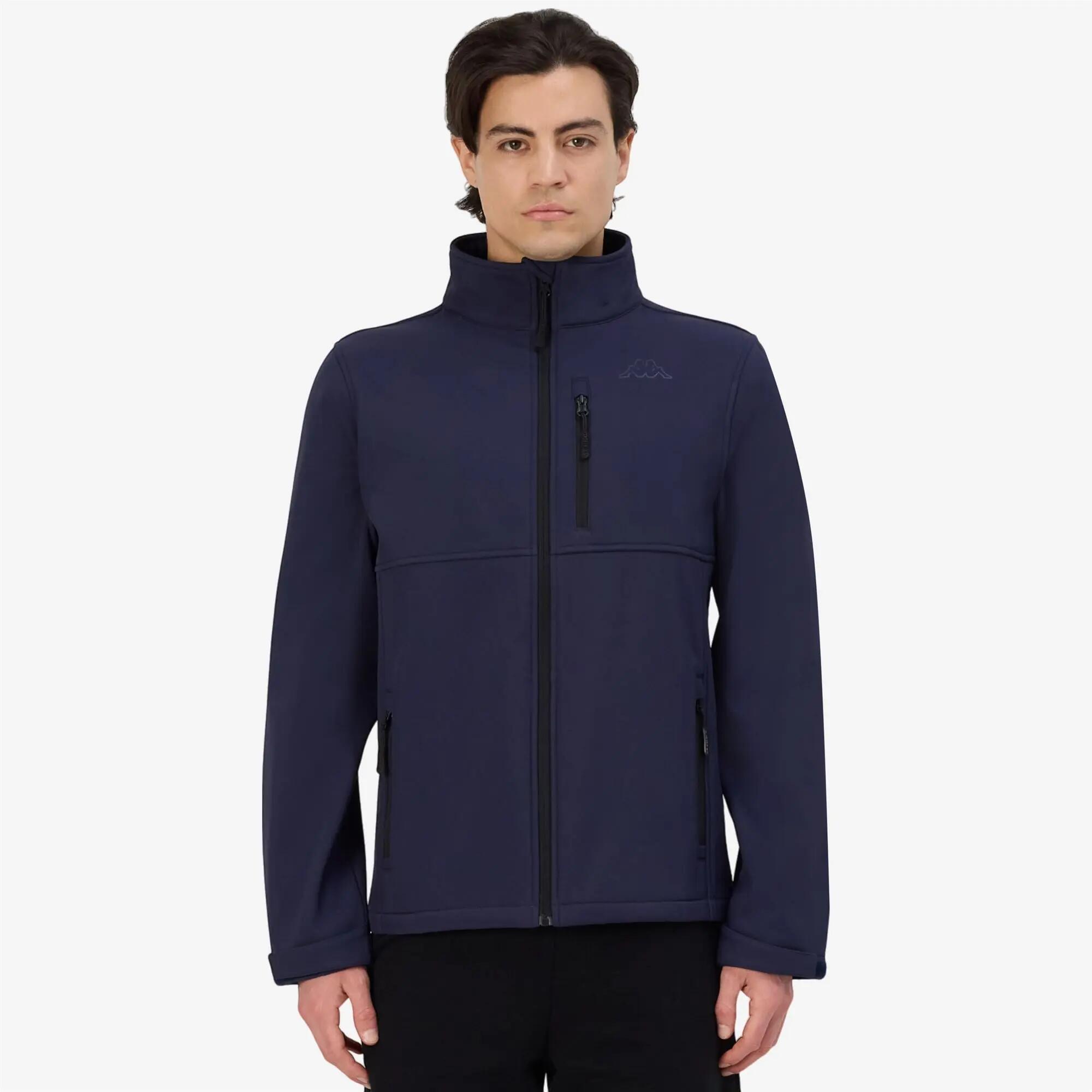 Giubbotto da uomo in poliestere blu da sportivo 4/7