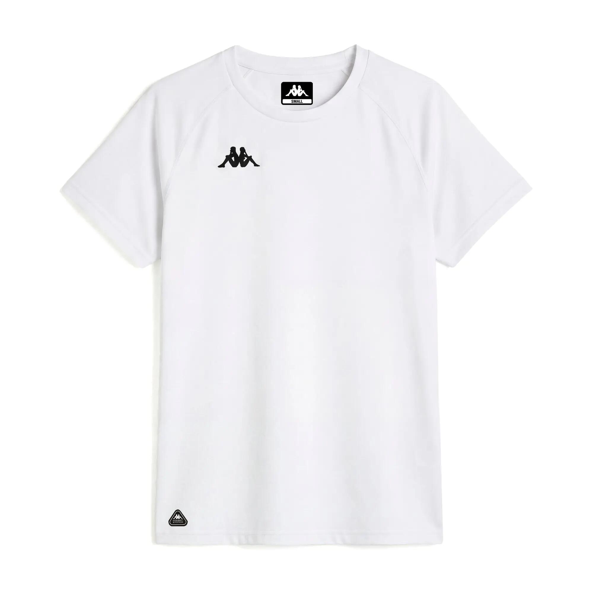 T-shirt da donna in poliestere bianco da training 2/6