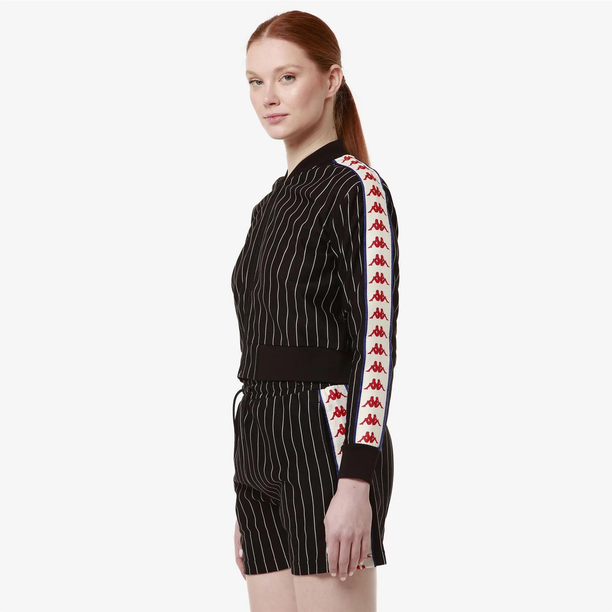 Sweat-shirt zippé pour femme noir pour sport street 4/7