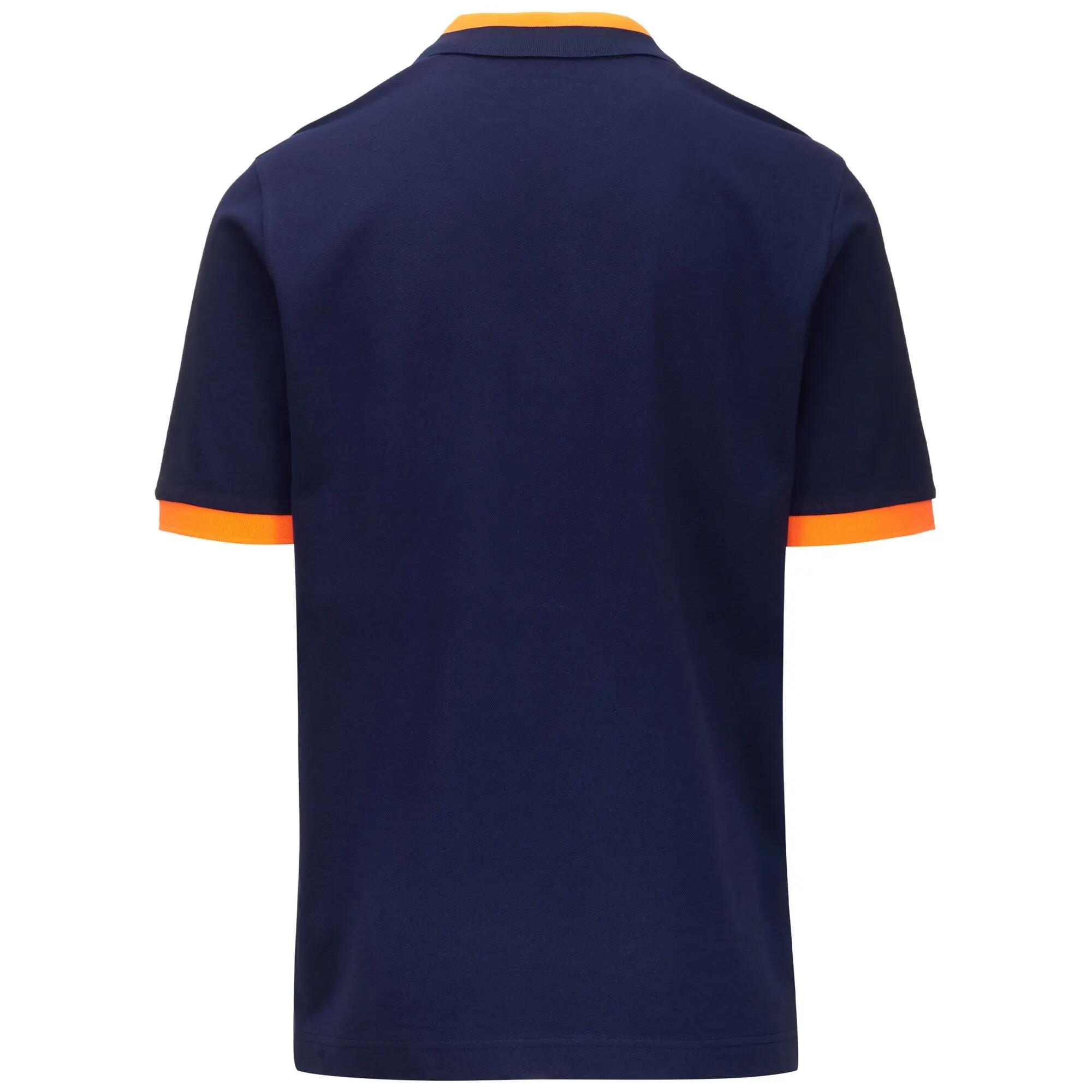 Polo da uomo in cotone blu da sportivo 4/7