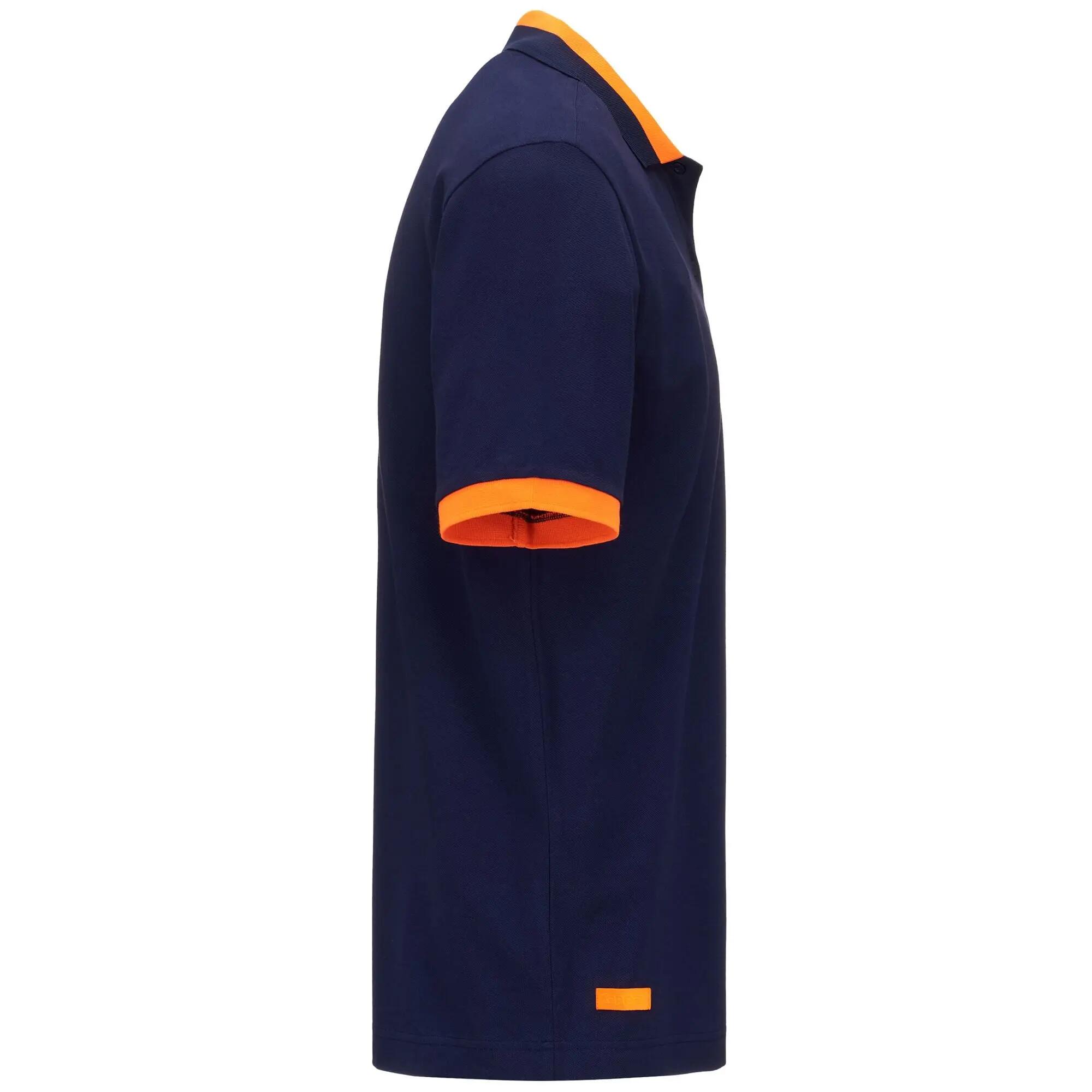 Polo da uomo in cotone blu da sportivo 3/7