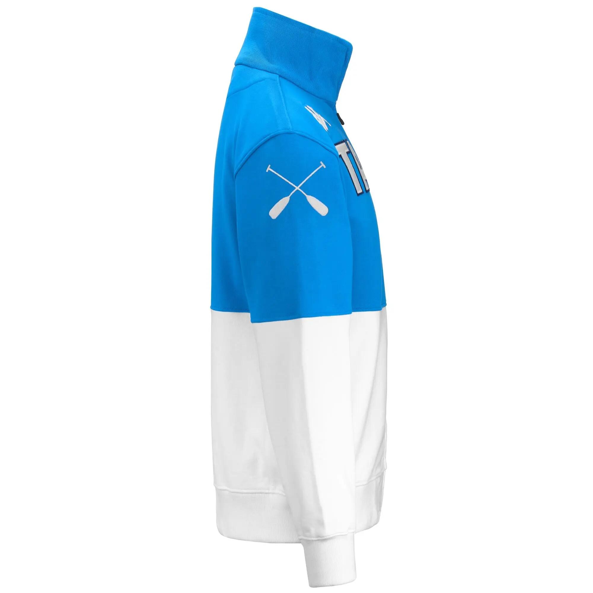 Sweat-shirt zippé pour homme bleu pour aviron 3/4