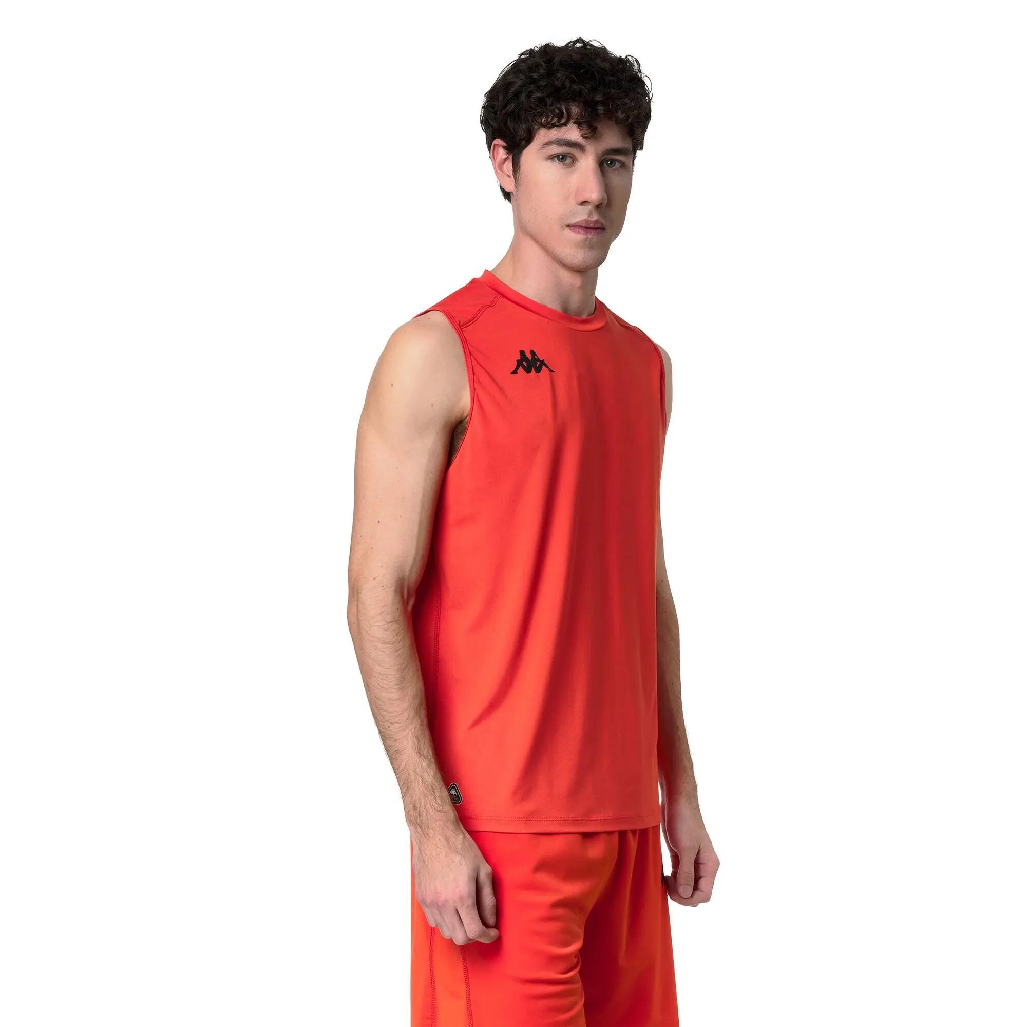 Camiseta de tirantes Kappa Ileo 342238W-059 naranja hombre entrenamiento 5/6