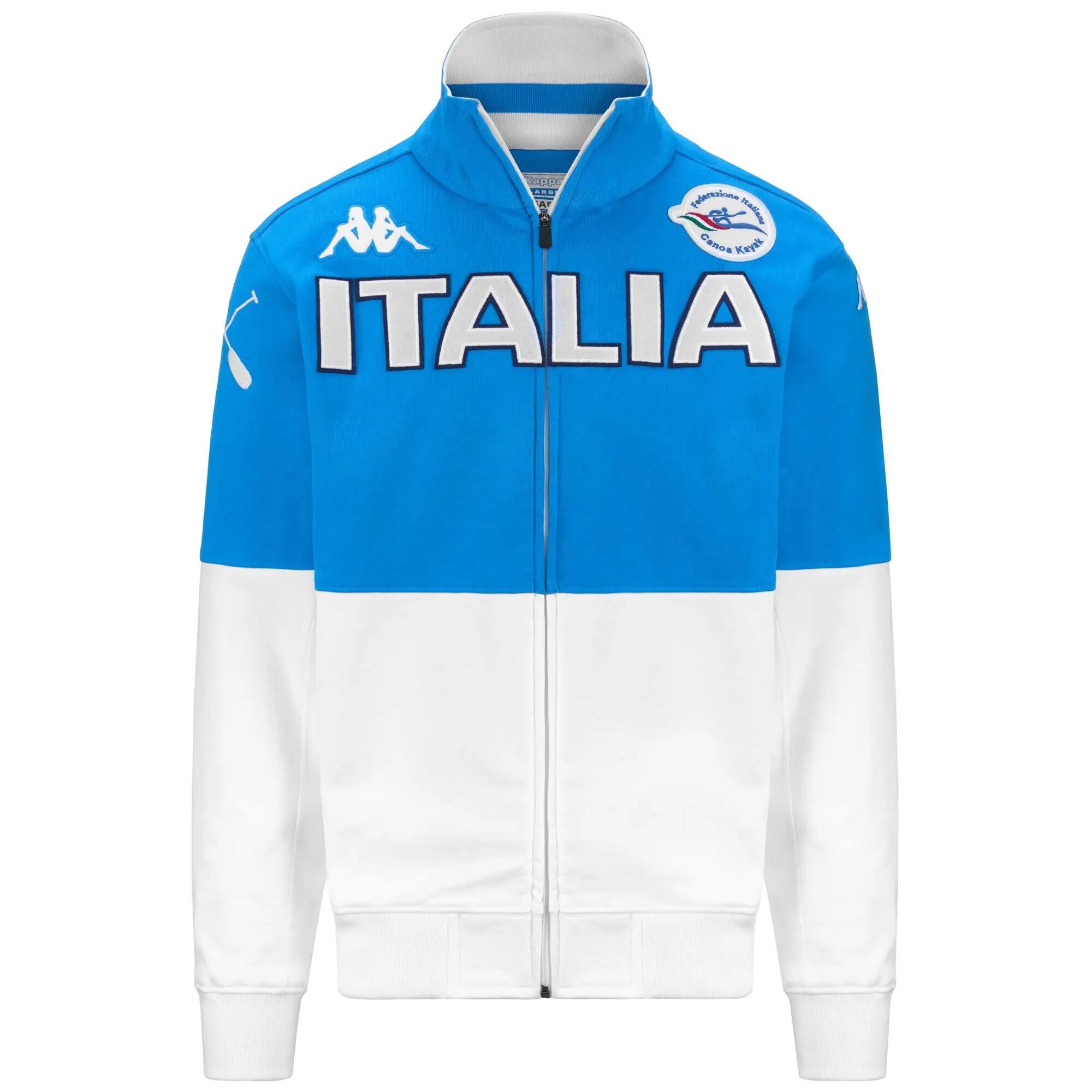 Sweat-shirt zippé pour homme bleu pour aviron 2/4