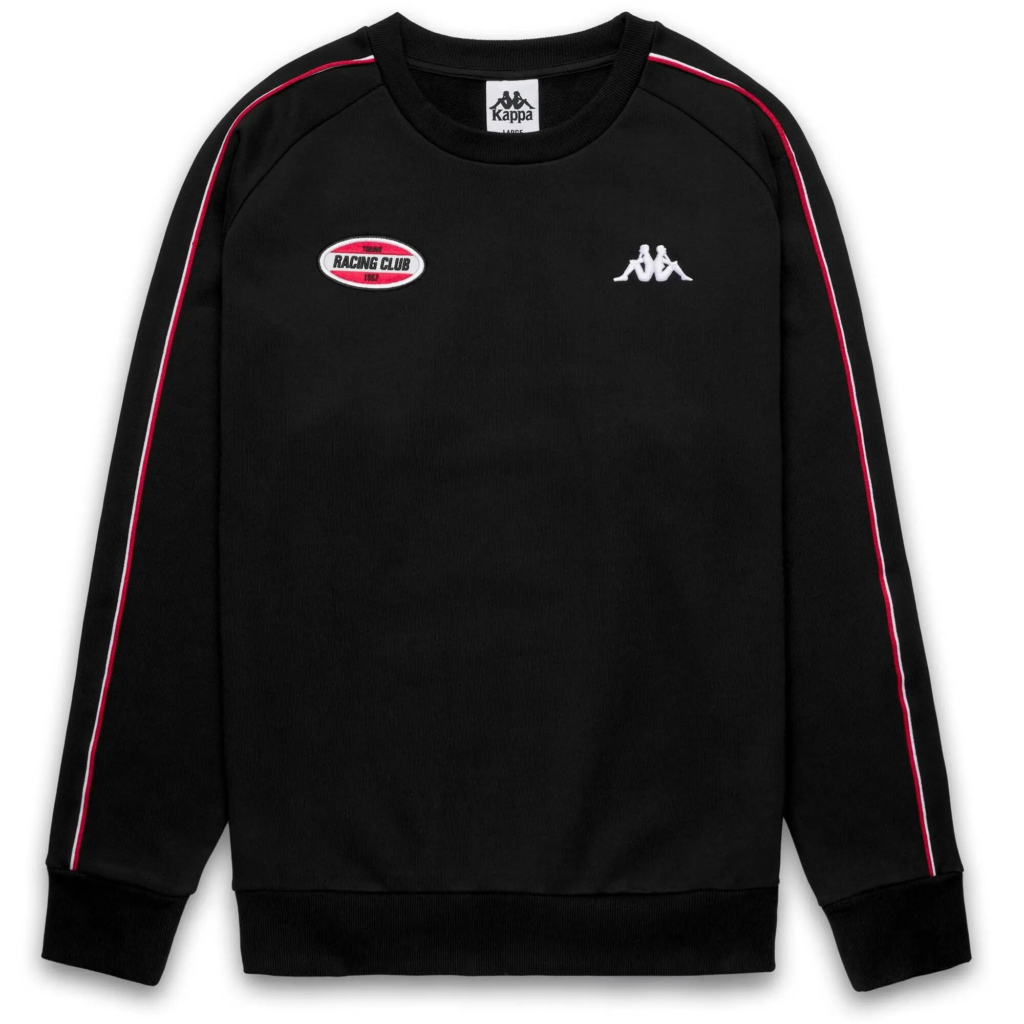 Sweat-shirt à capuche pour homme noir pour streetwear sportif 1/2