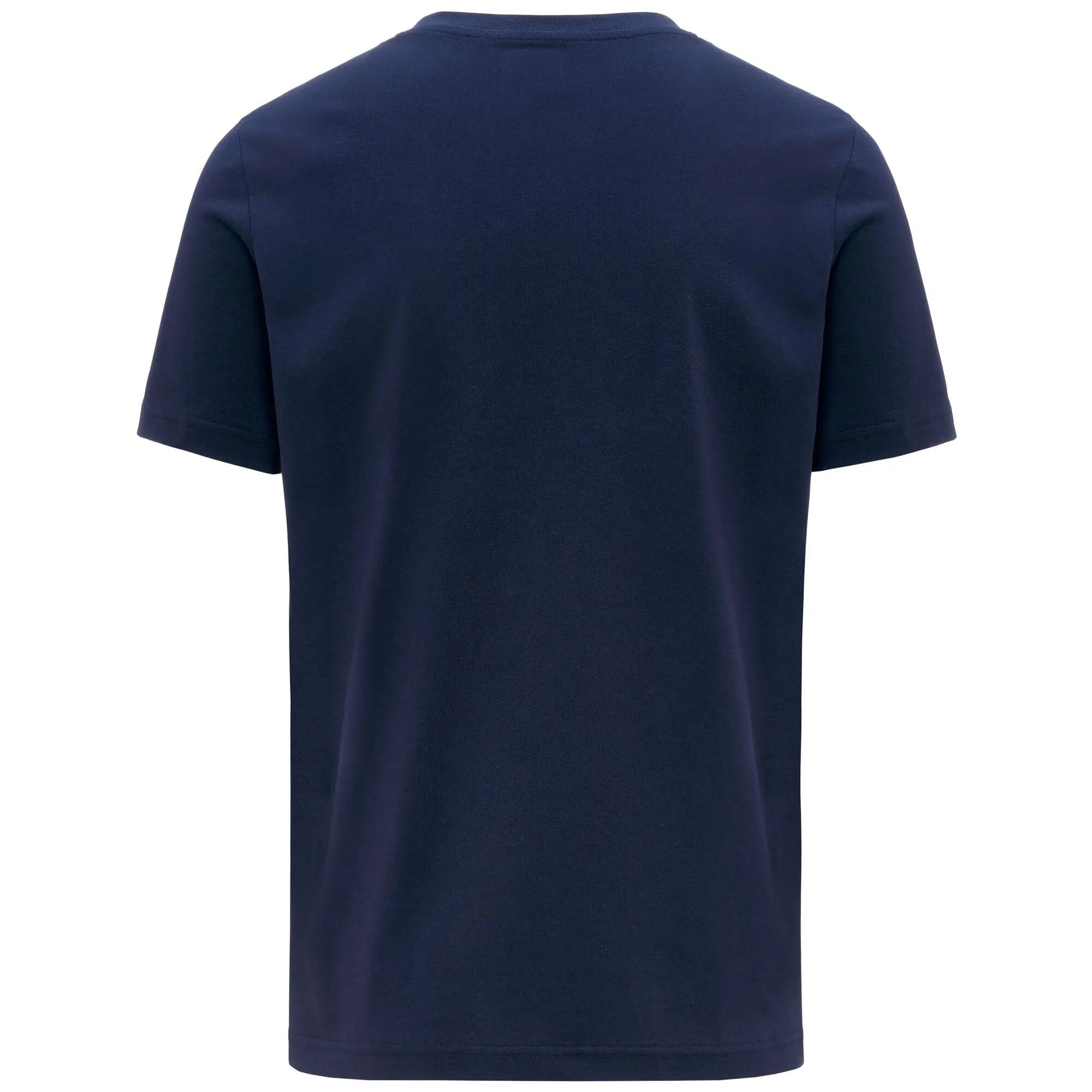 T-shirt da uomo in cotone blu da sportivo 3/3