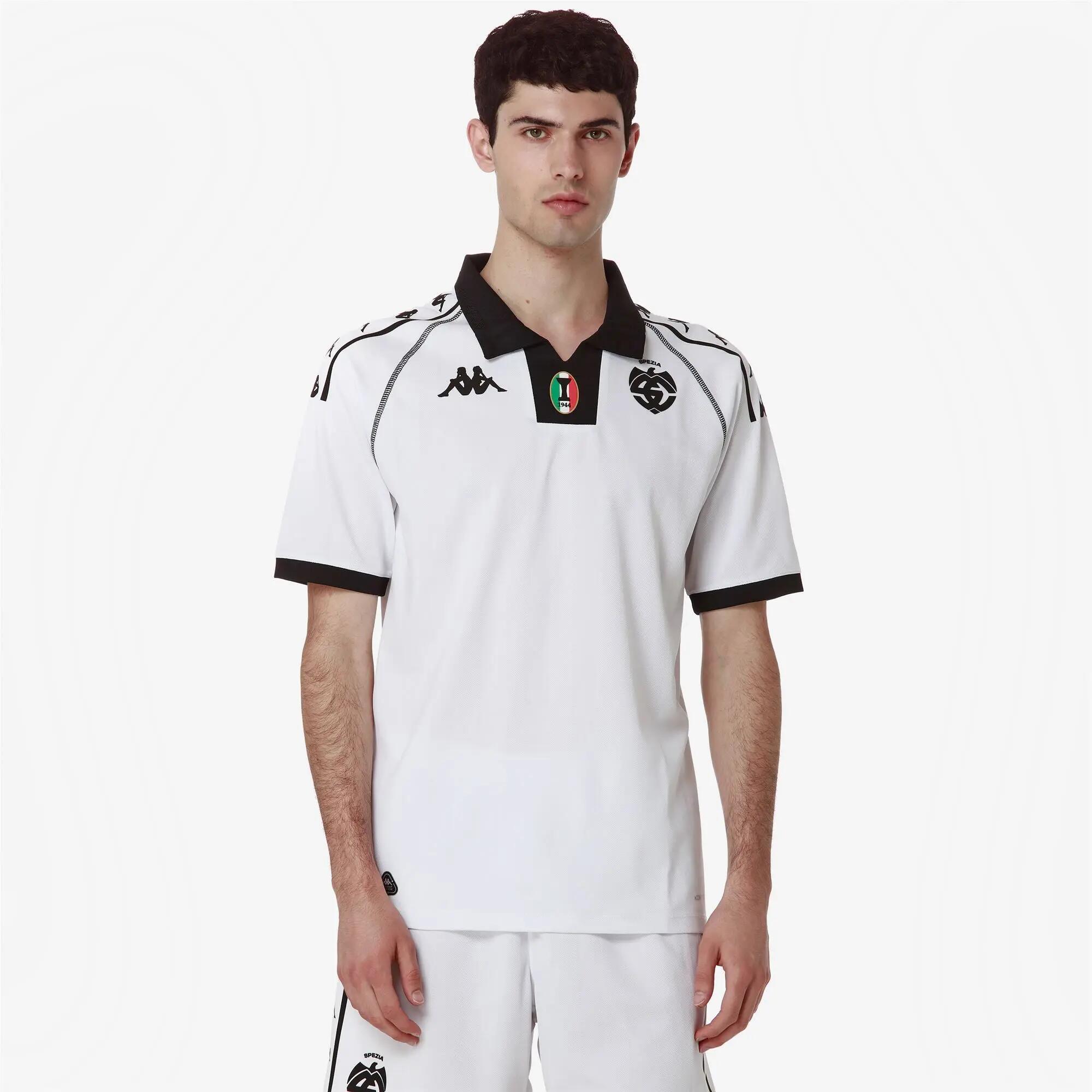 T-shirt da bambino in poliestere riciclato bianco da calcio 5/7