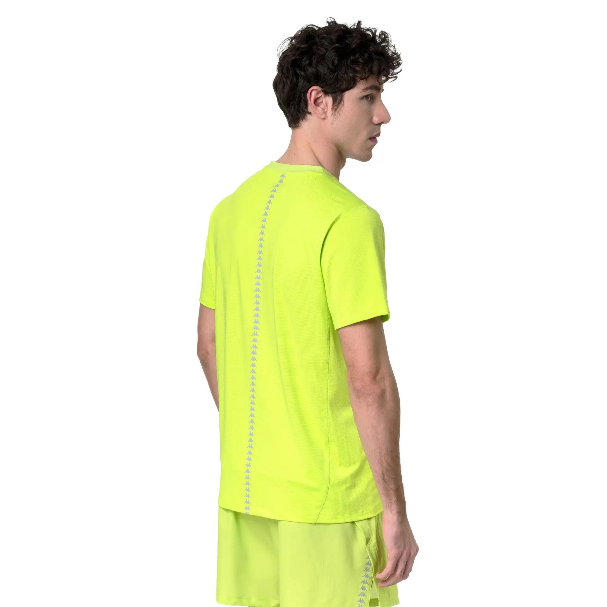 T-shirt da uomo in poliestere verde da running 6/6