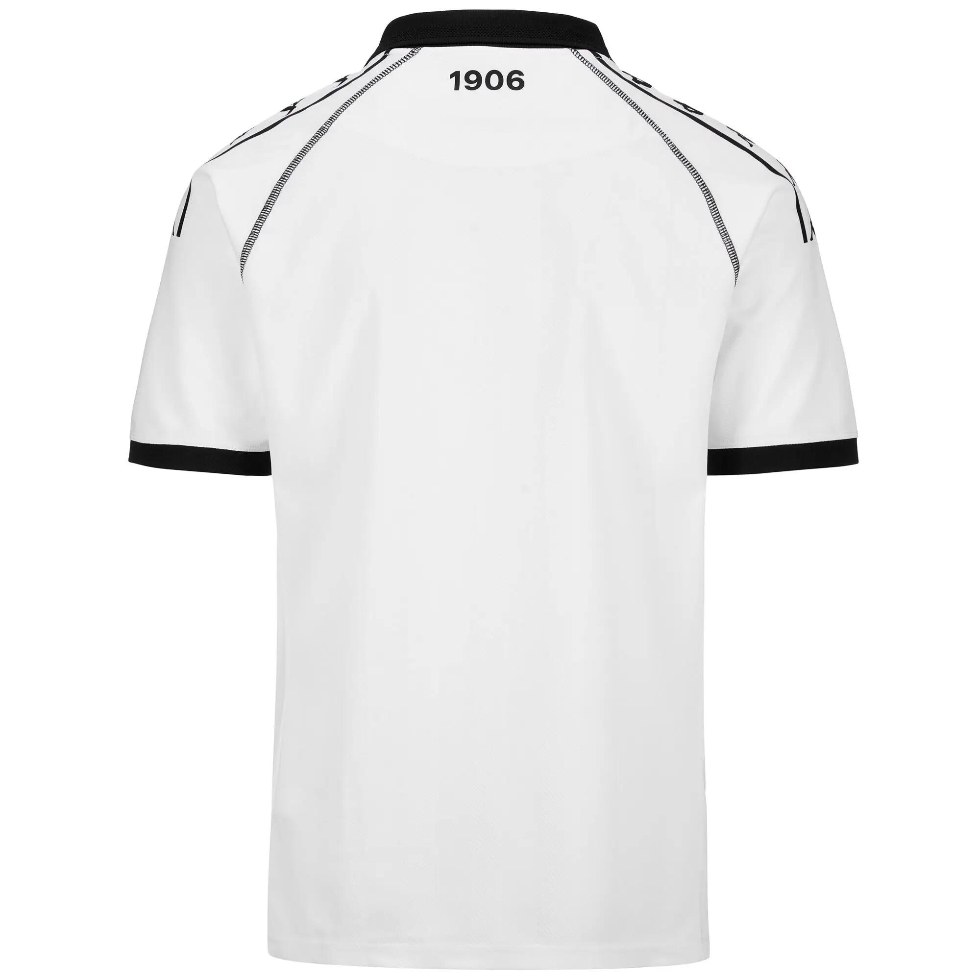 T-shirt da bambino in poliestere riciclato bianco da calcio 3/7