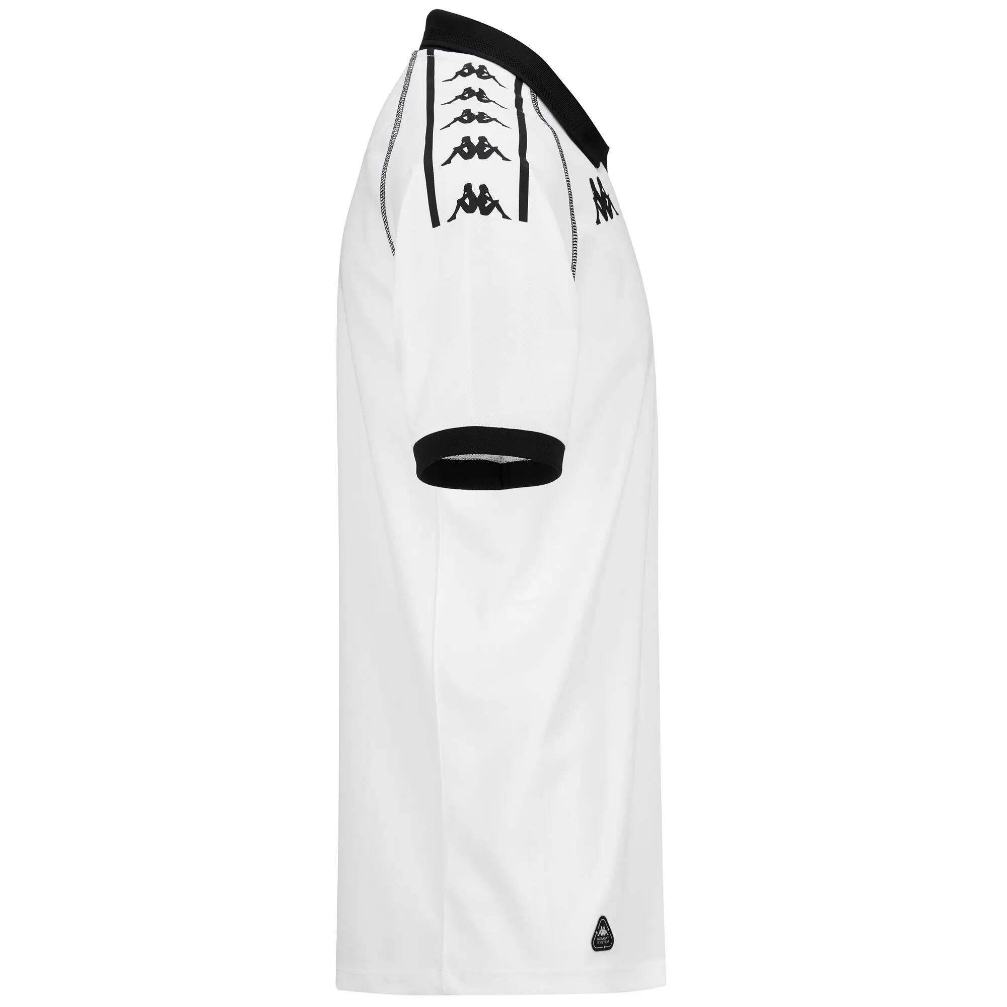T-shirt da bambino in poliestere riciclato bianco da calcio 2/7