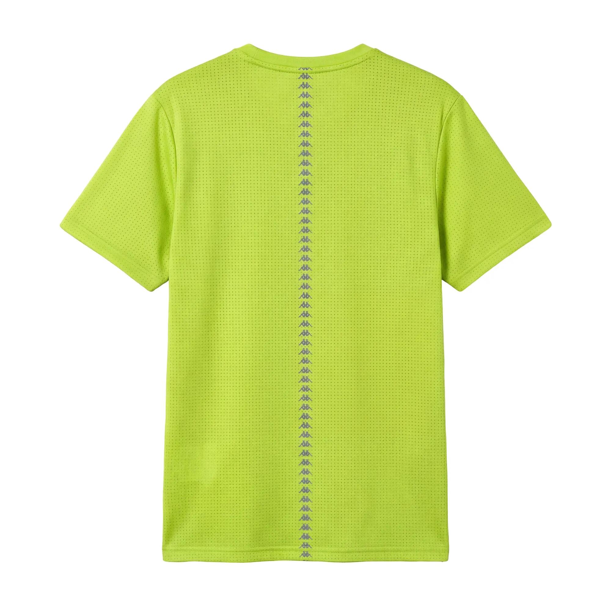 T-shirt da uomo in poliestere verde da running 3/6