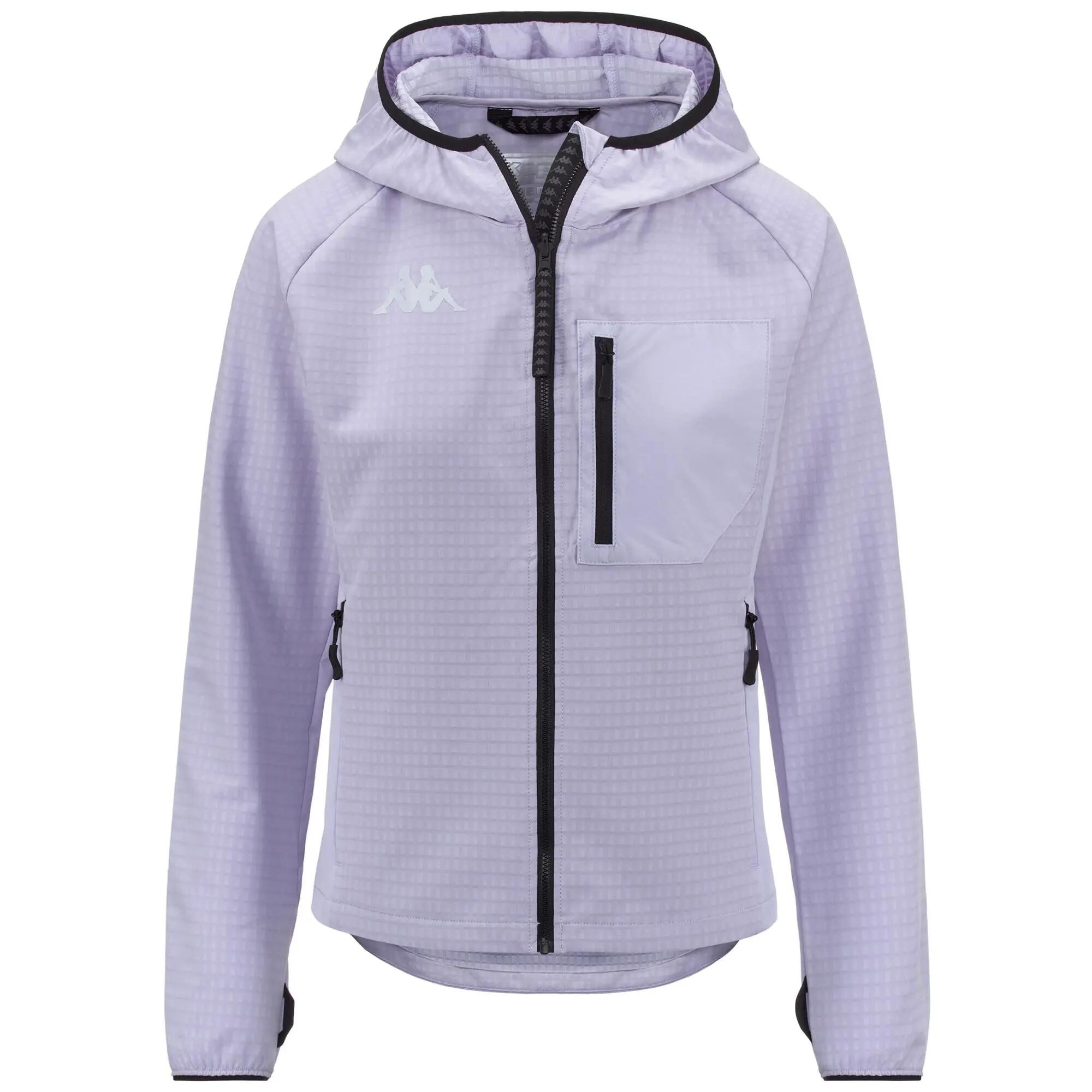 Sweat-shirt zippé pour femme violet pour outdoor 2/7