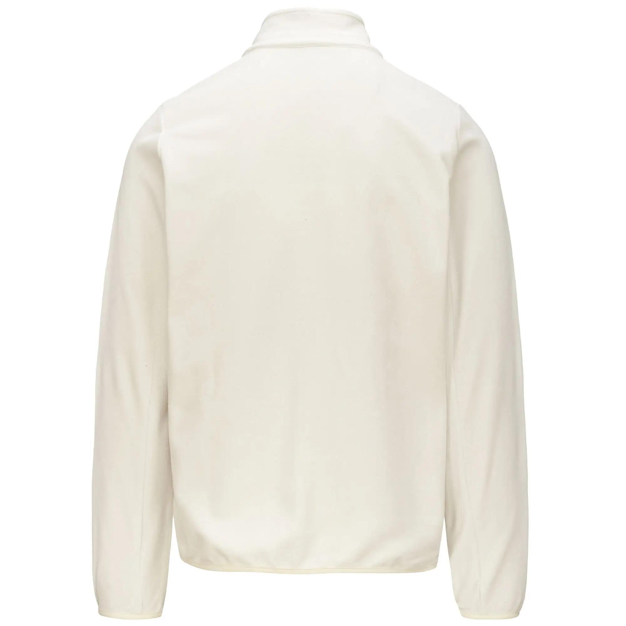 Felpa con zip da uomo in poliestere bianco da sportivo 3/5