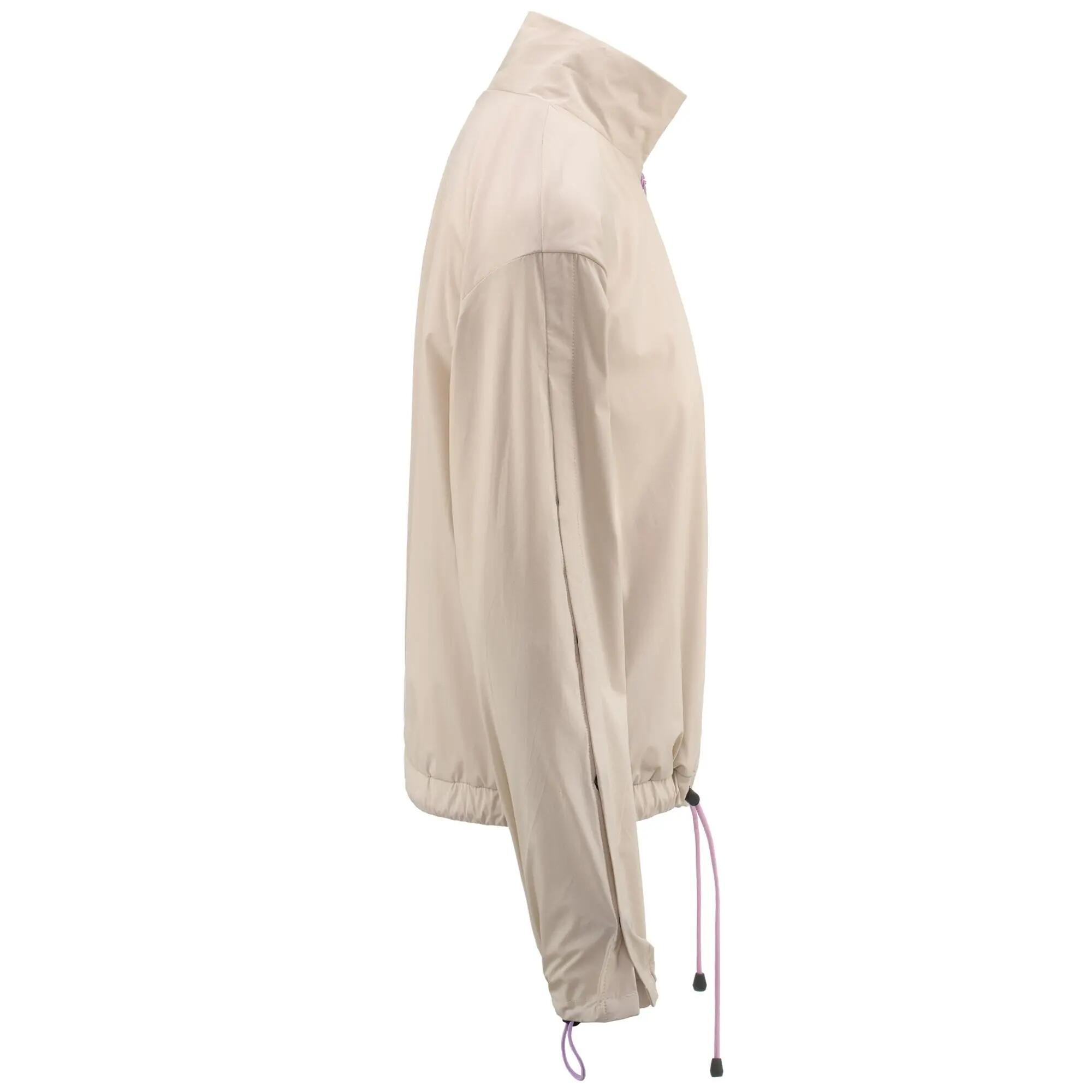 Sweat-shirt zippé pour femme beige pour sport street 2/5