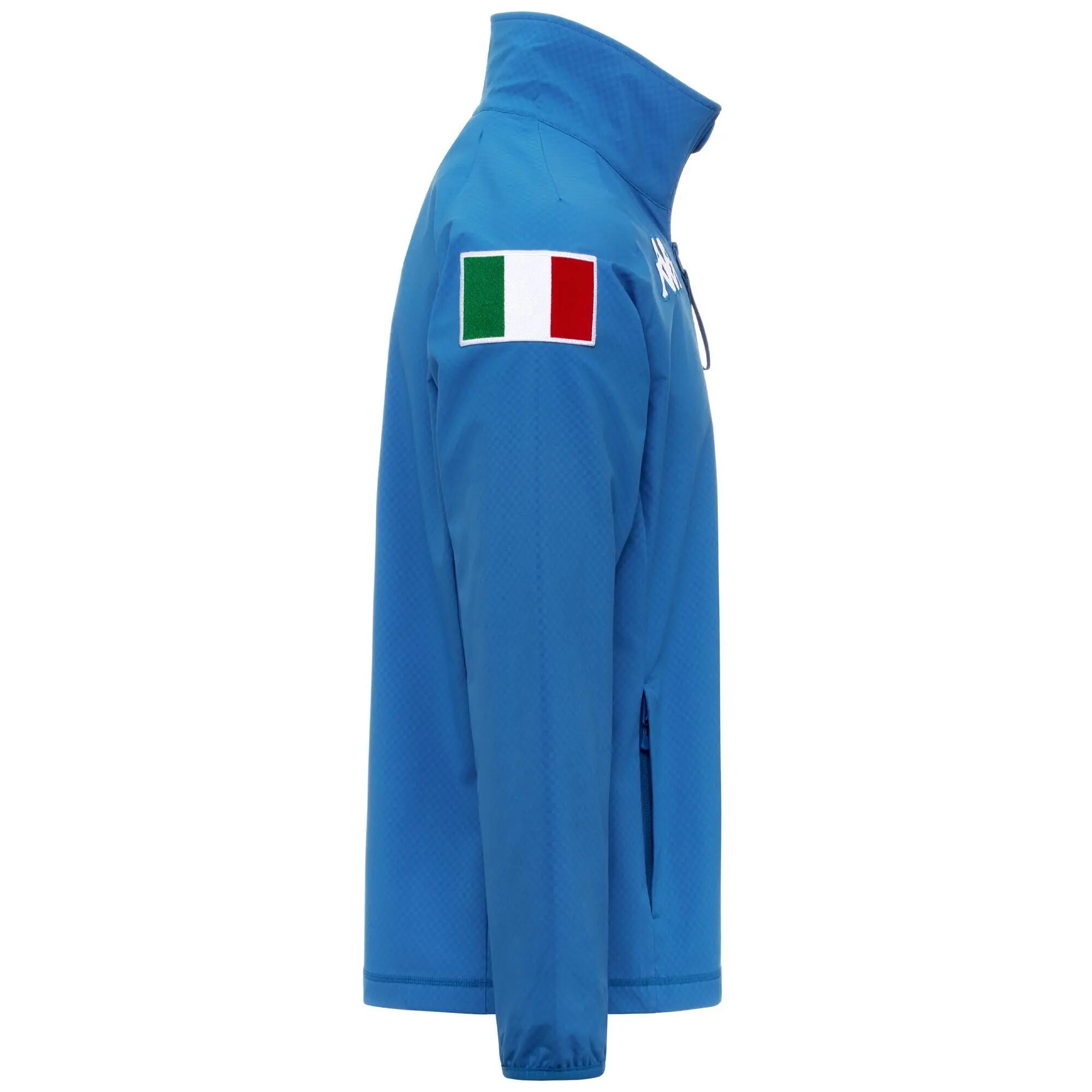 Sweat-shirt zippé pour homme bleu pour ski 2/3