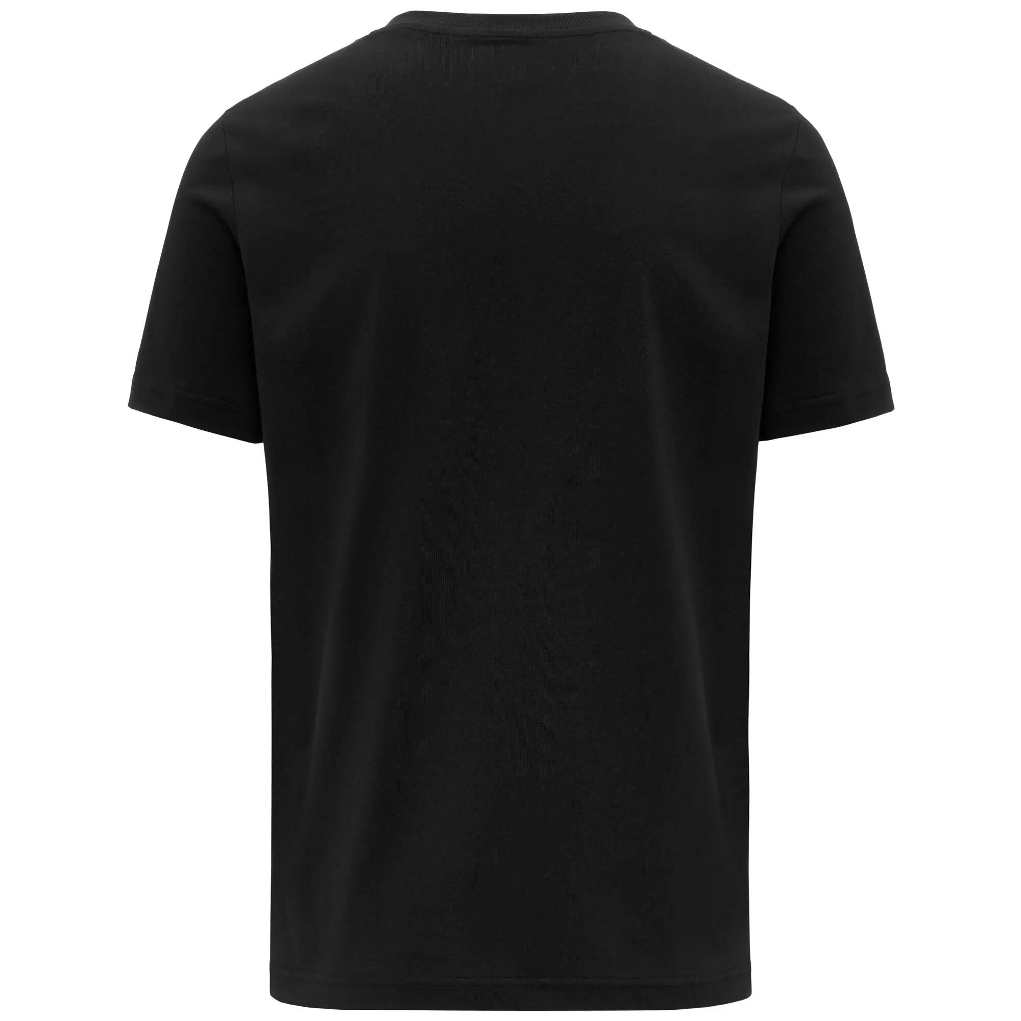 T-shirt da uomo in cotone nero da sportivo 3/3