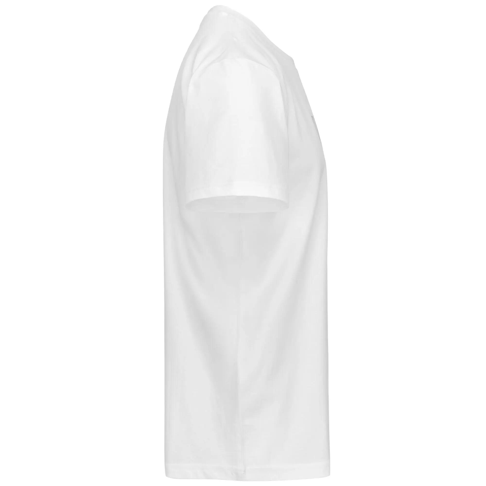 T-shirt da uomo in cotone bianco da calcio 2/3
