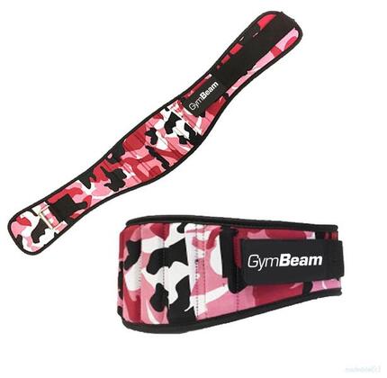 Pas do podnoszenia ciężarów damski GymBeam Pink Camo