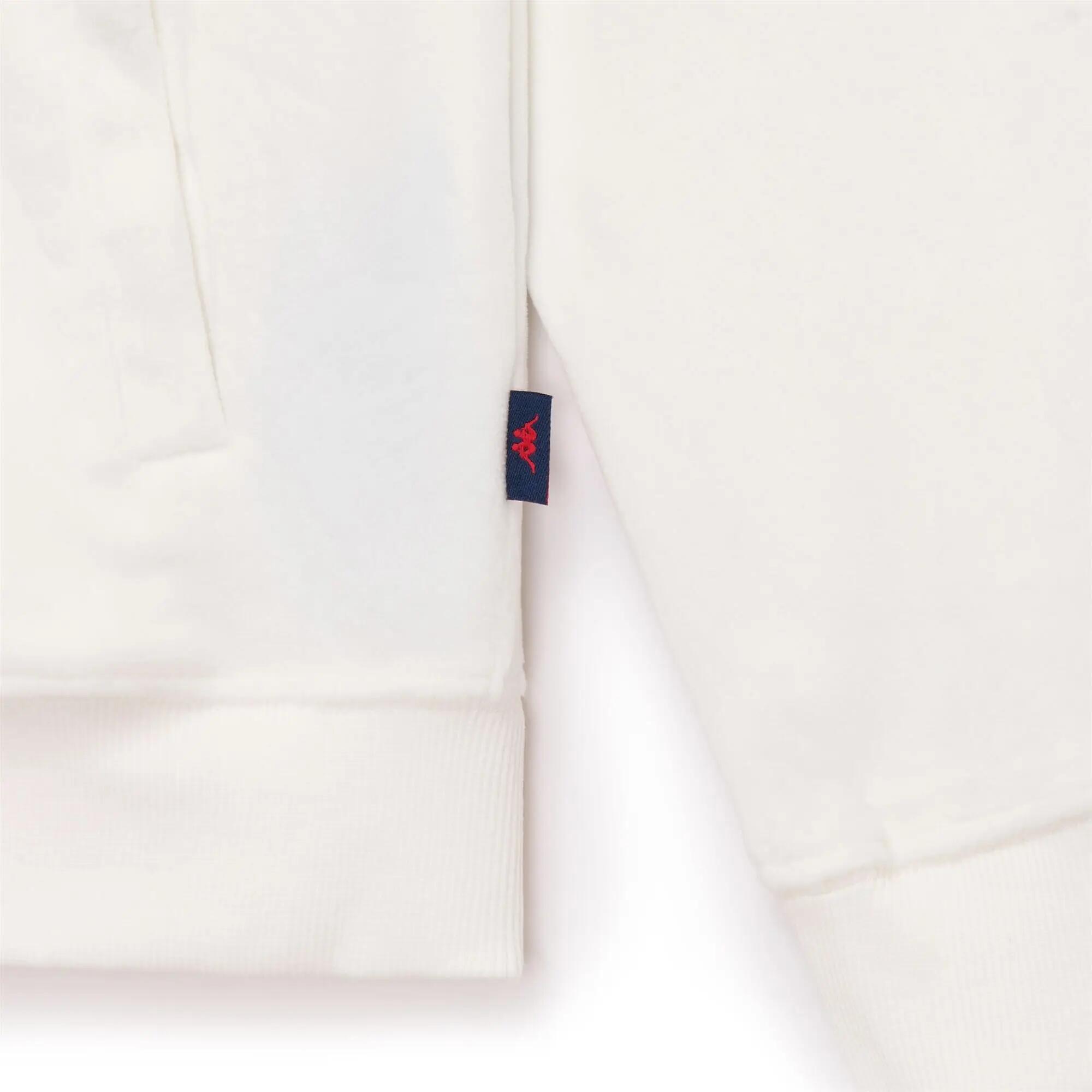 Felpa con zip da donna in poliestere bianco da lifestyle 3/6