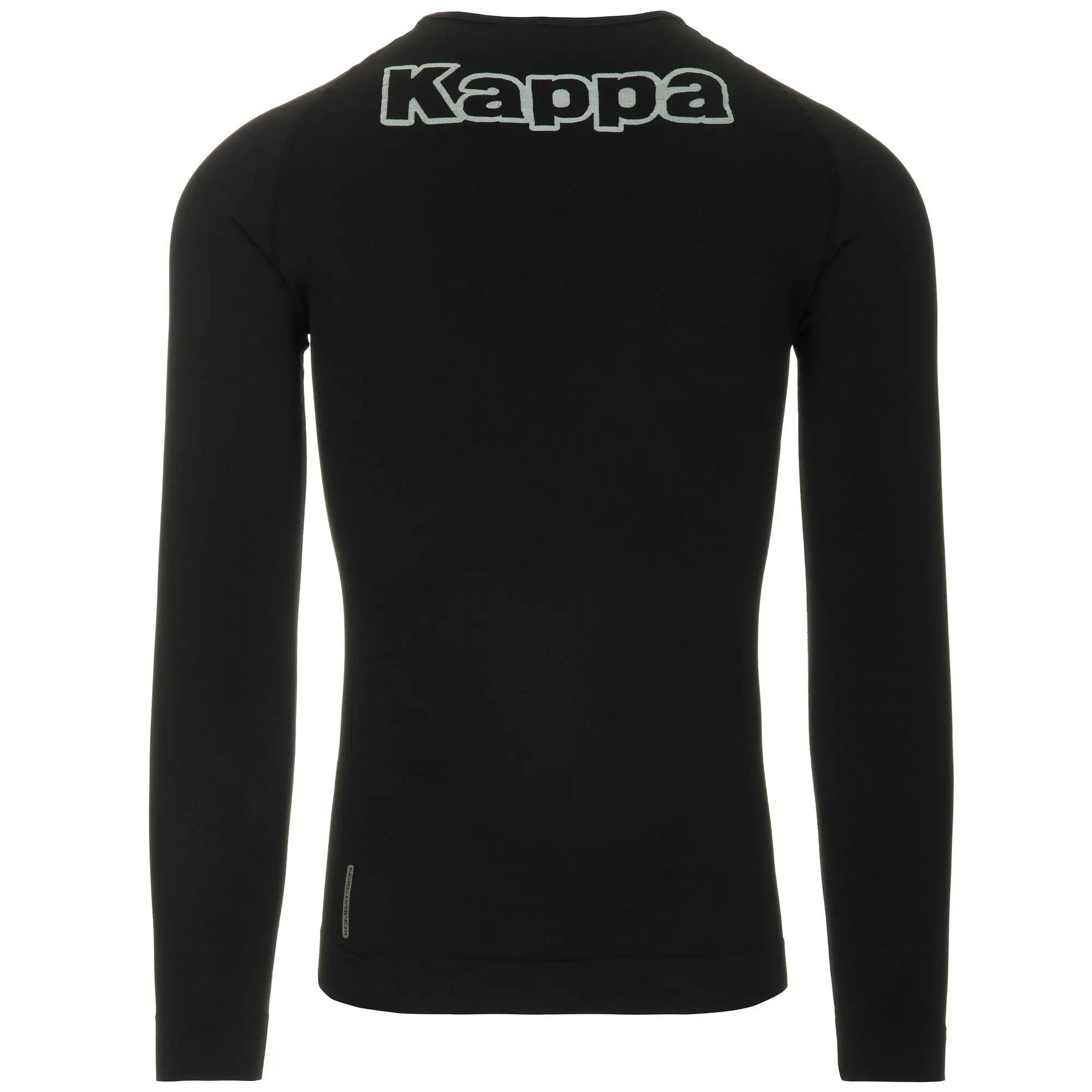 T-shirt da uomo in poliammide nero da calcio 2/4