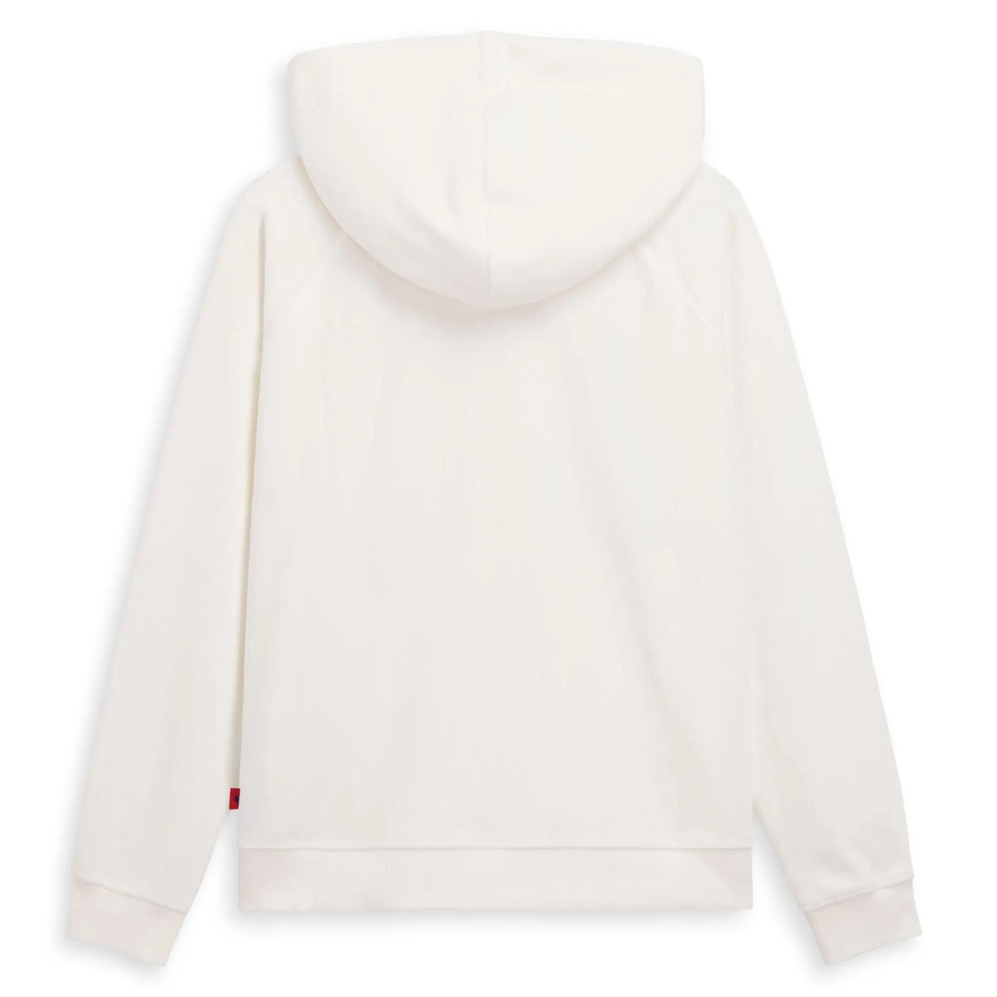 Felpa con zip da donna in poliestere bianco da lifestyle 2/6
