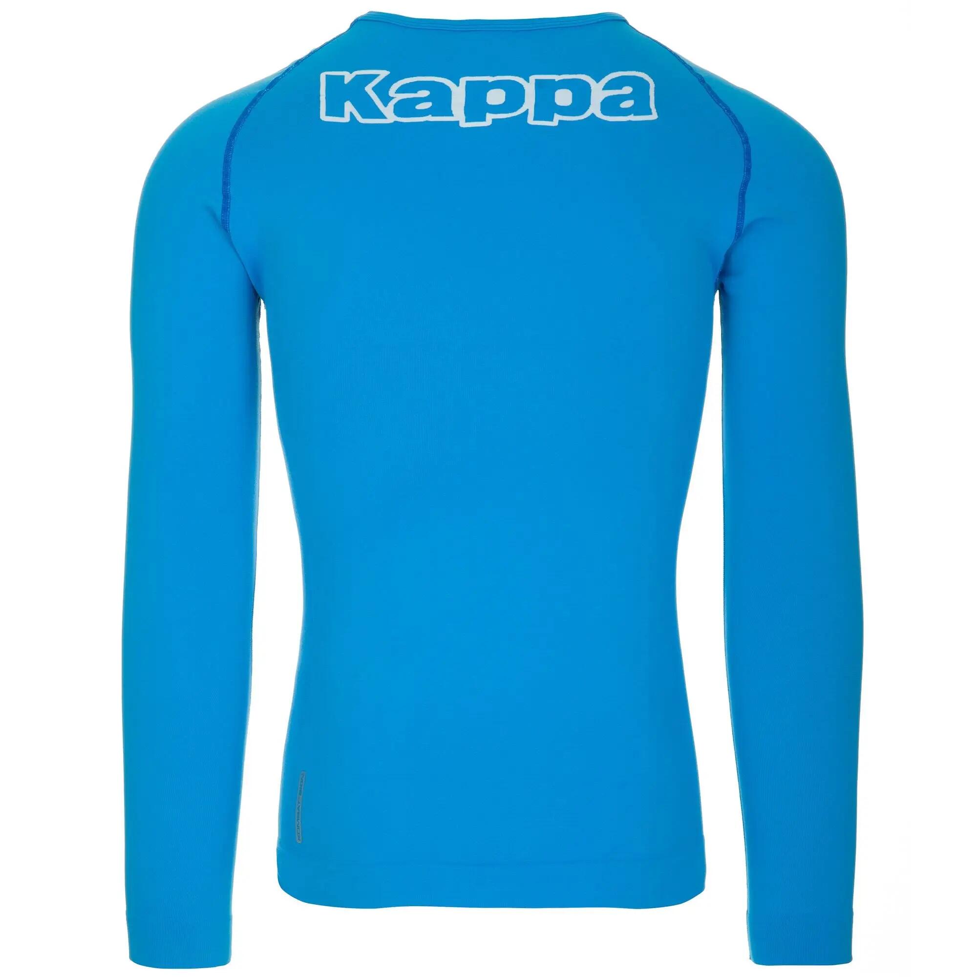 T-shirt da uomo in poliammide blu da calcio 2/4