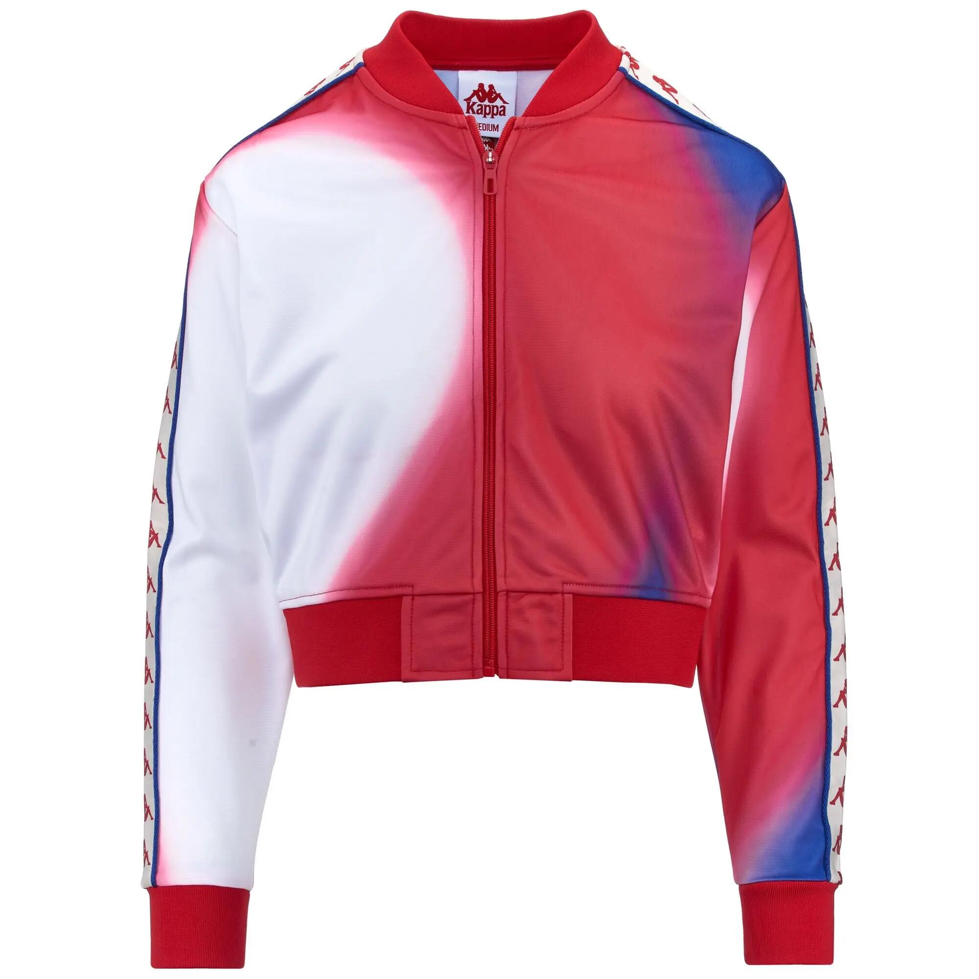 Sweat-shirt zippé pour femme rouge pour sport street 2/7