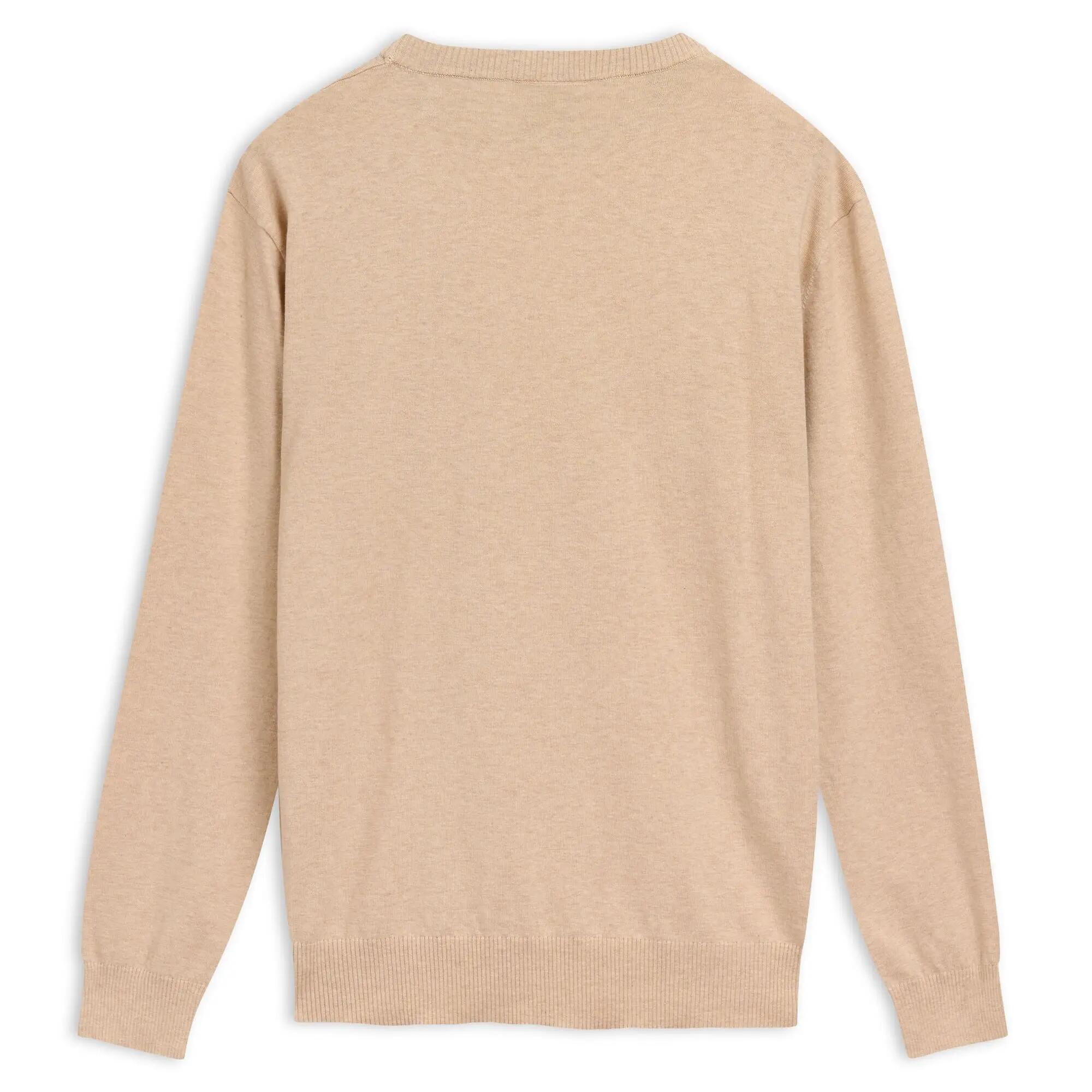Maglione da uomo in cotone beige da lifestyle 2/3