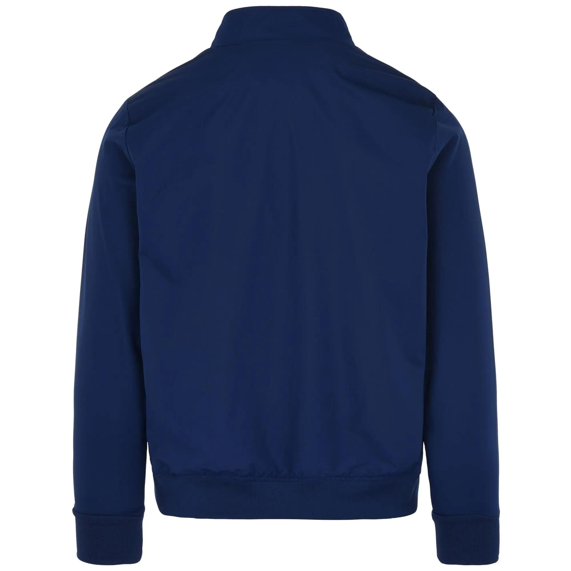 Felpa con zip da uomo in poliestere blu da calcio 3/5