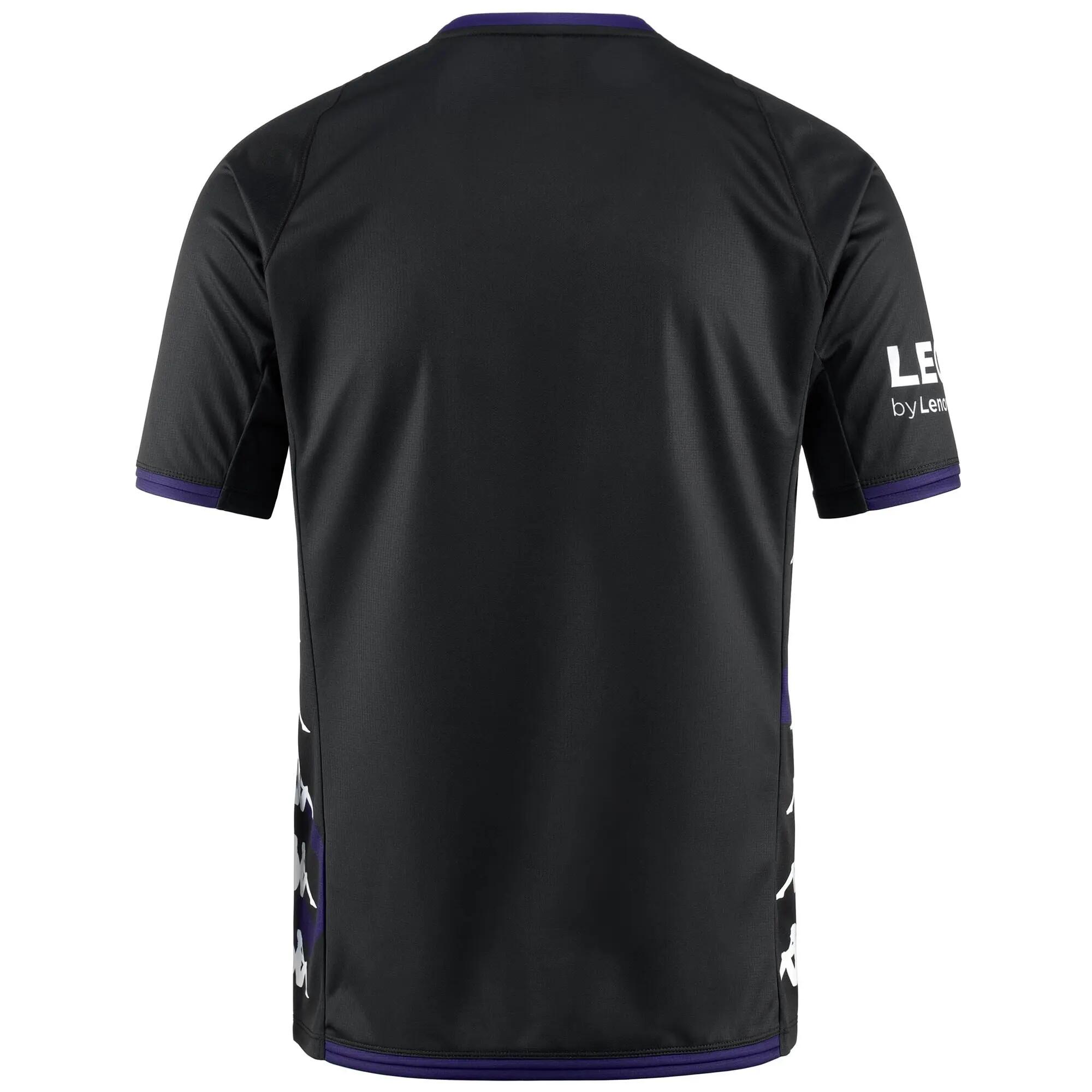 T-shirt da uomo in poliestere nero da sport street 3/5