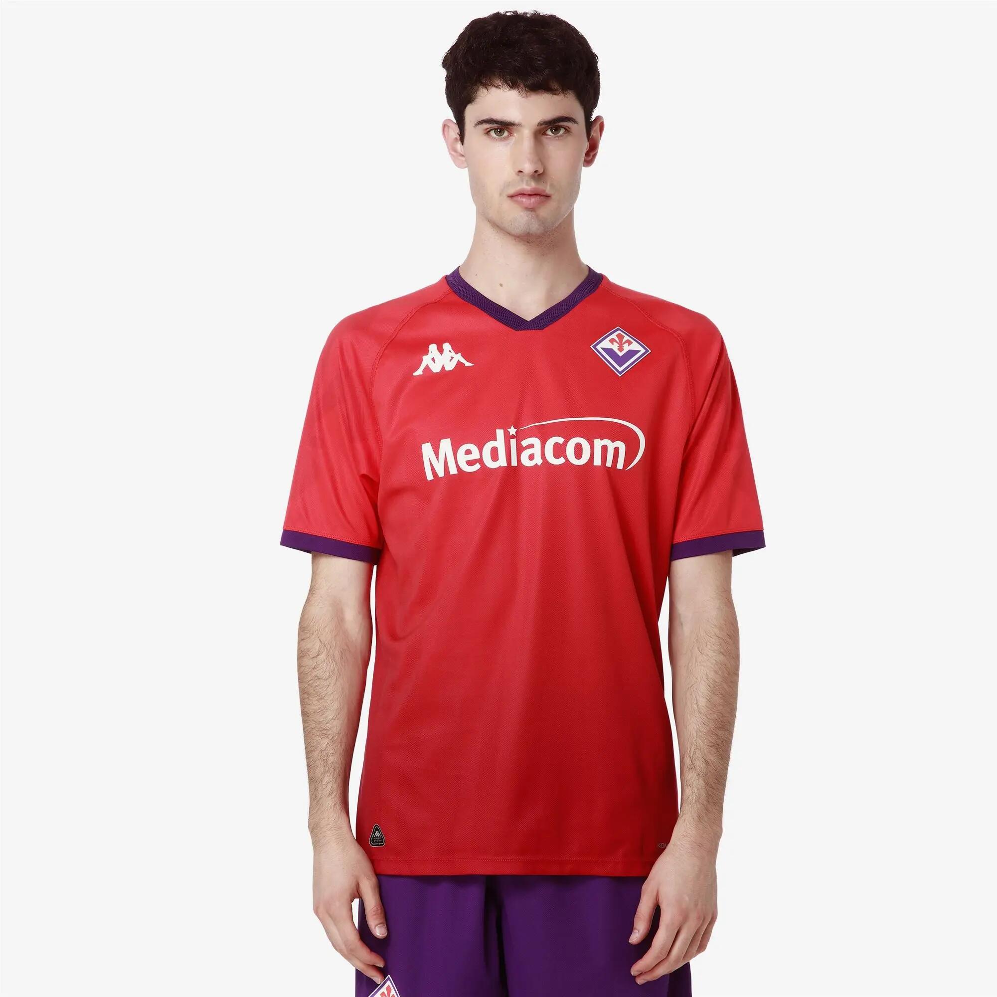 T-Shirt ACF Fiorentina da Bambino in Poliestere riciclato Rosso 4/7