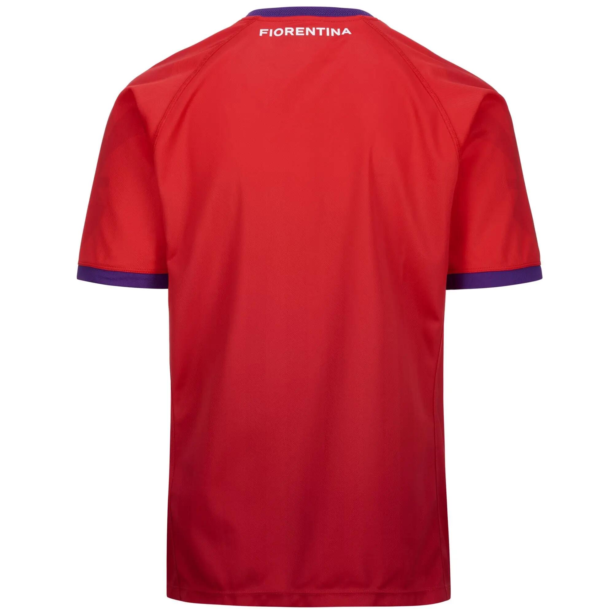 T-Shirt ACF Fiorentina da Bambino in Poliestere riciclato Rosso 3/7