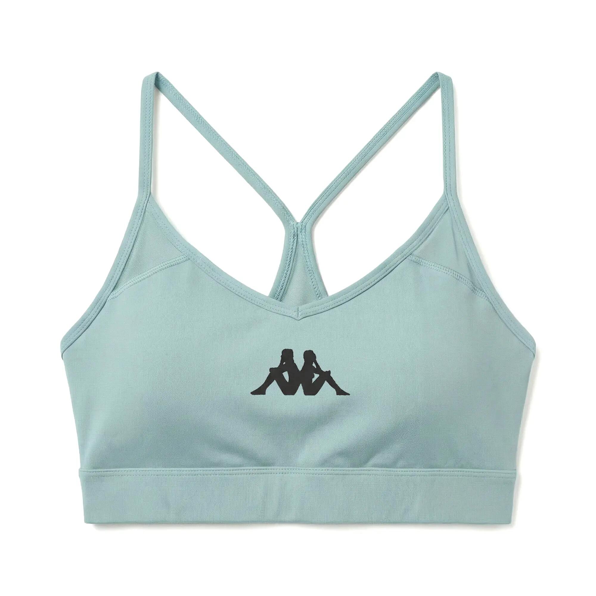 Top sportivo da donna in poliestere blu da training 2/6