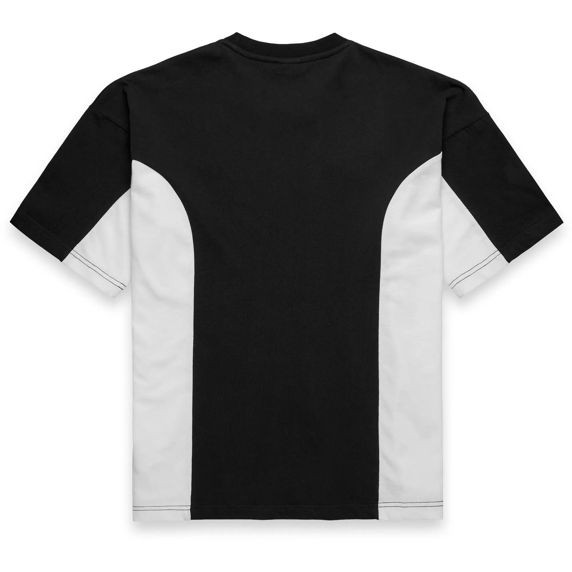 T-shirt da uomo in cotone nero da streetwear sportivo 3/5