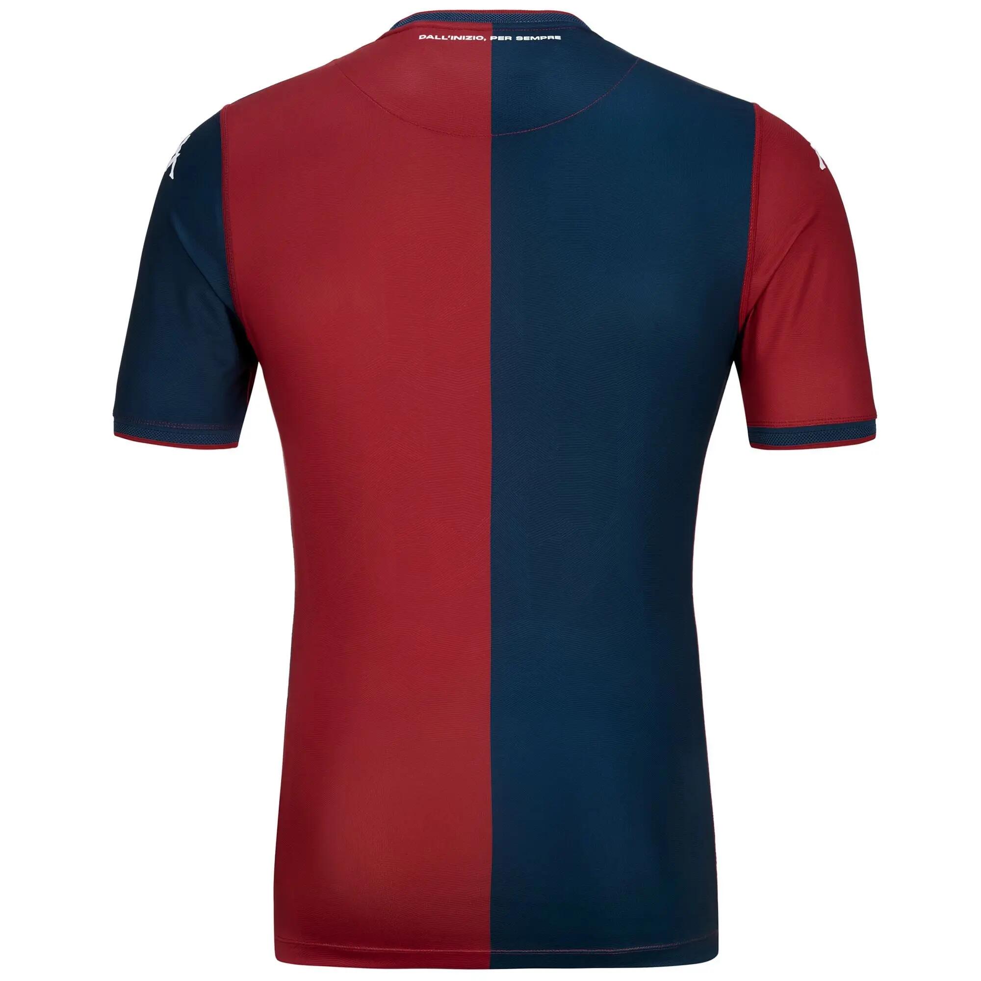 T-shirt da uomo in poliestere riciclato rosso da calcio 3/7