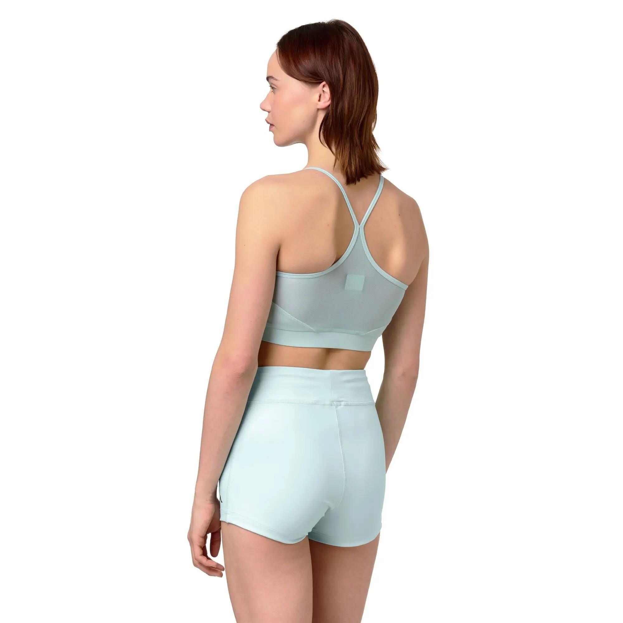 Top sportivo da donna in poliestere blu da training 6/6